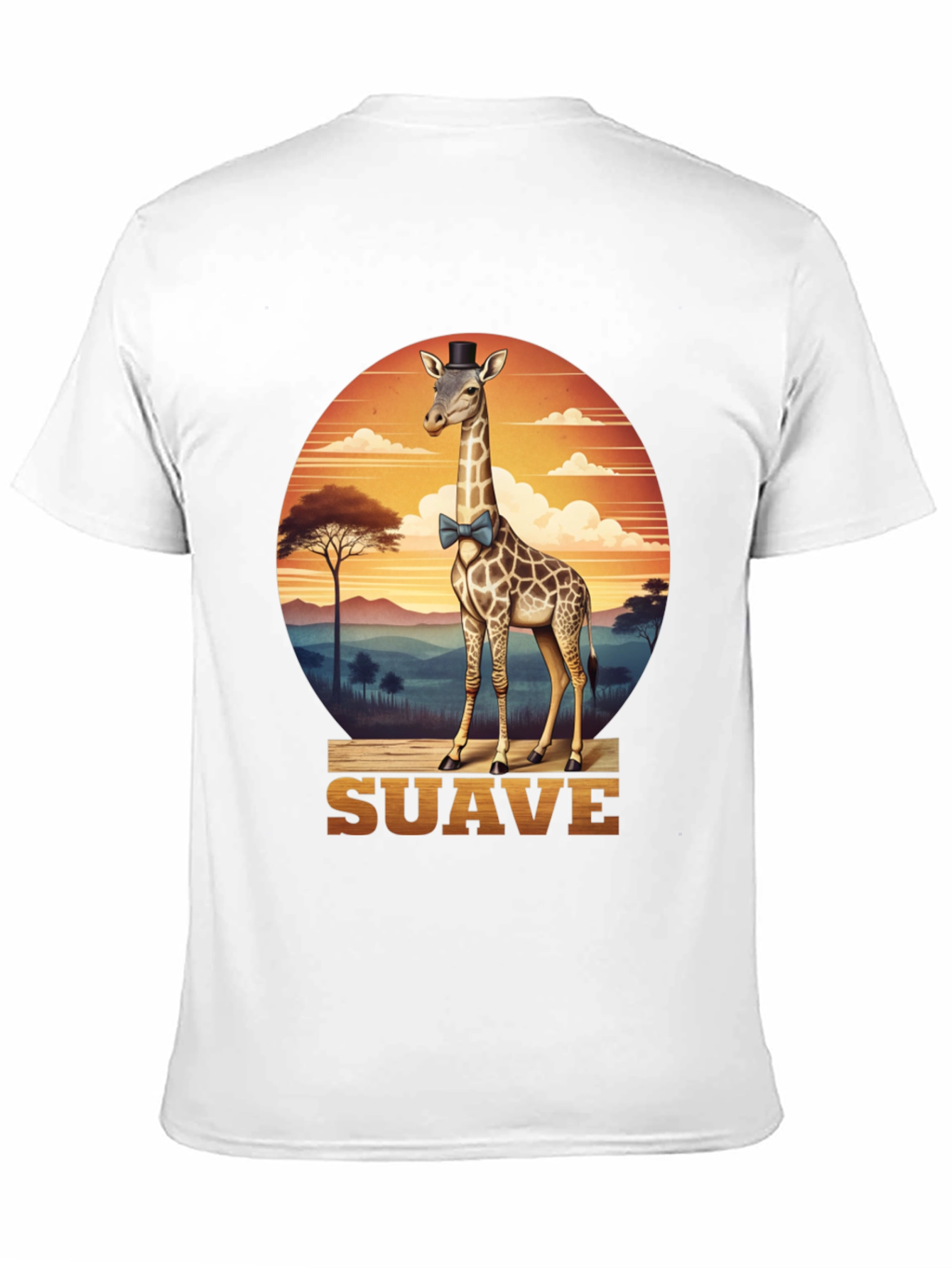 Black Suave Giraffe T-Shirt view 11