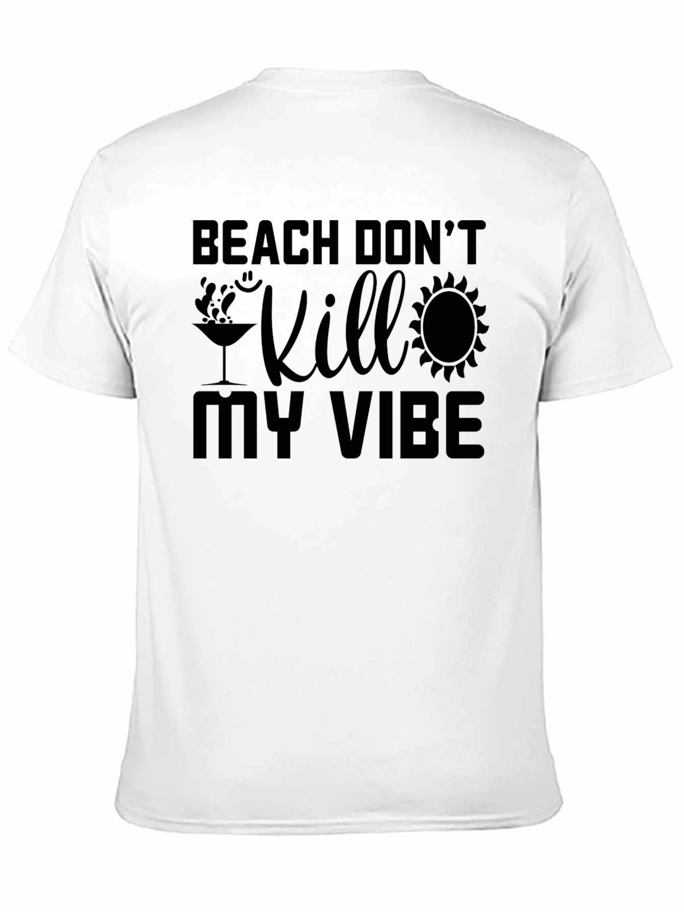Black Beach Don't Kill My Vibe Graphic Tee view 11