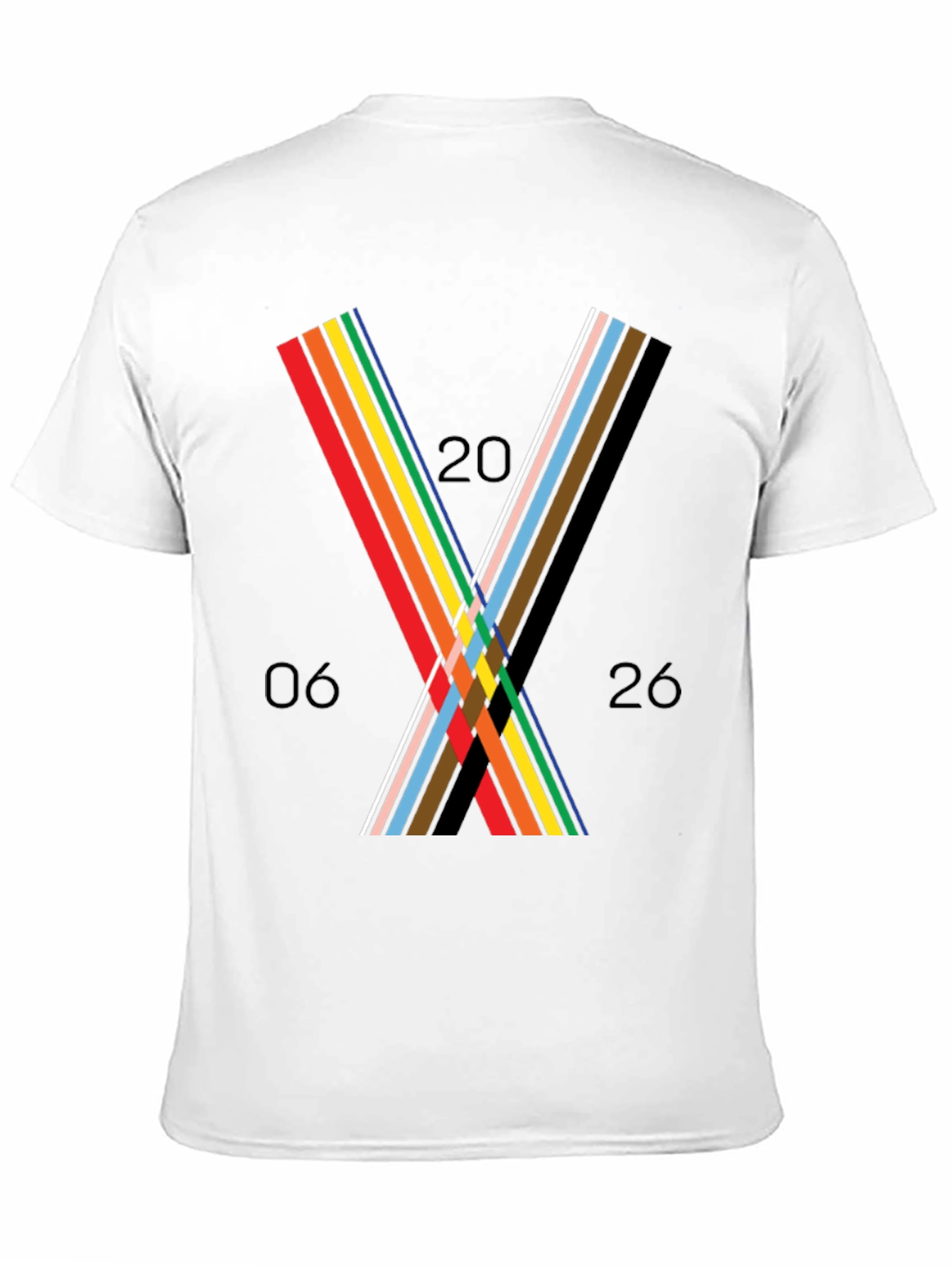 Black Abstract Graphic Tee - Unisex Black T-Shirt view 11