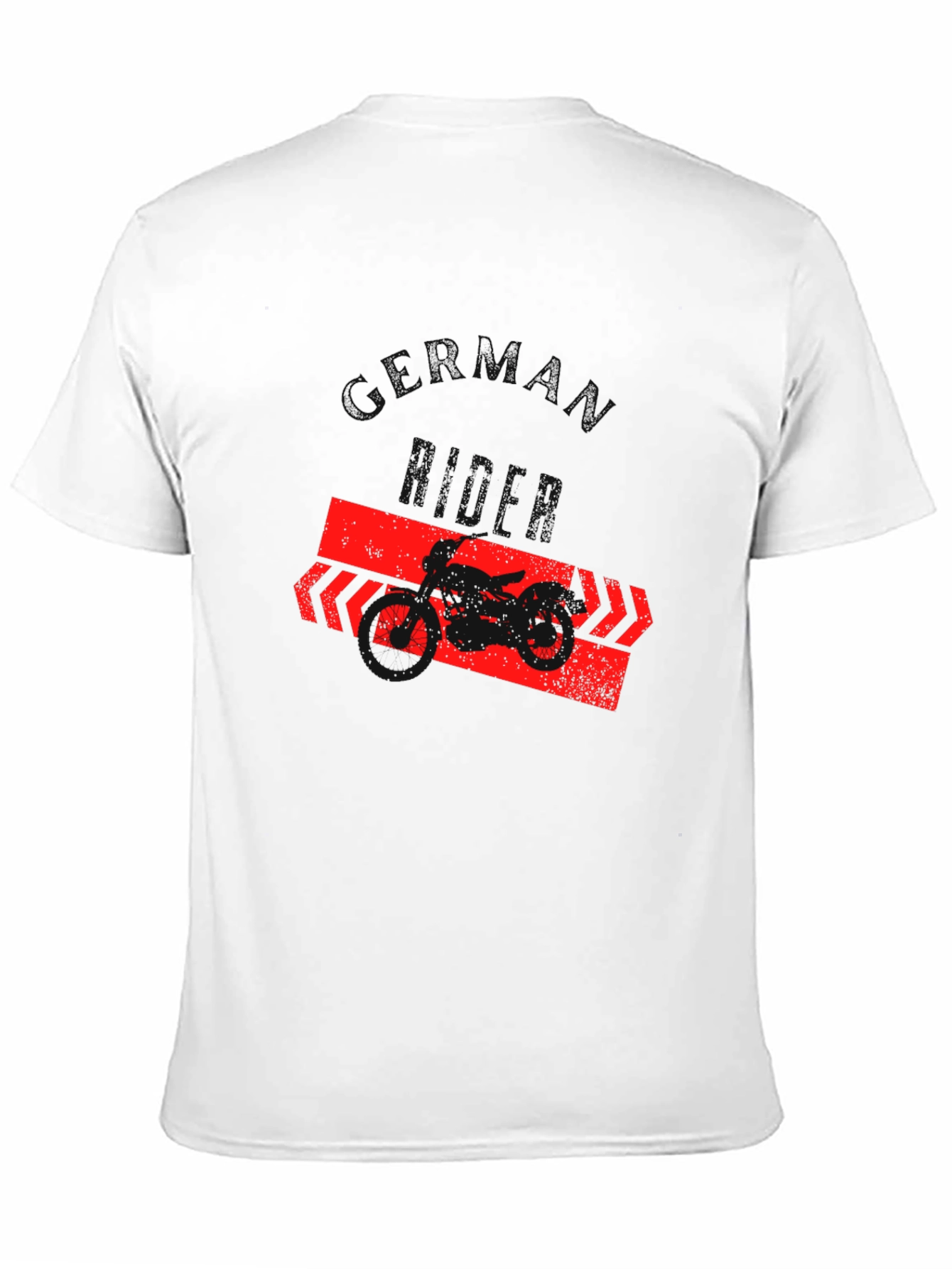 Black German Rider T-Shirt - Black, Motorcycle Graphic Tee view 11