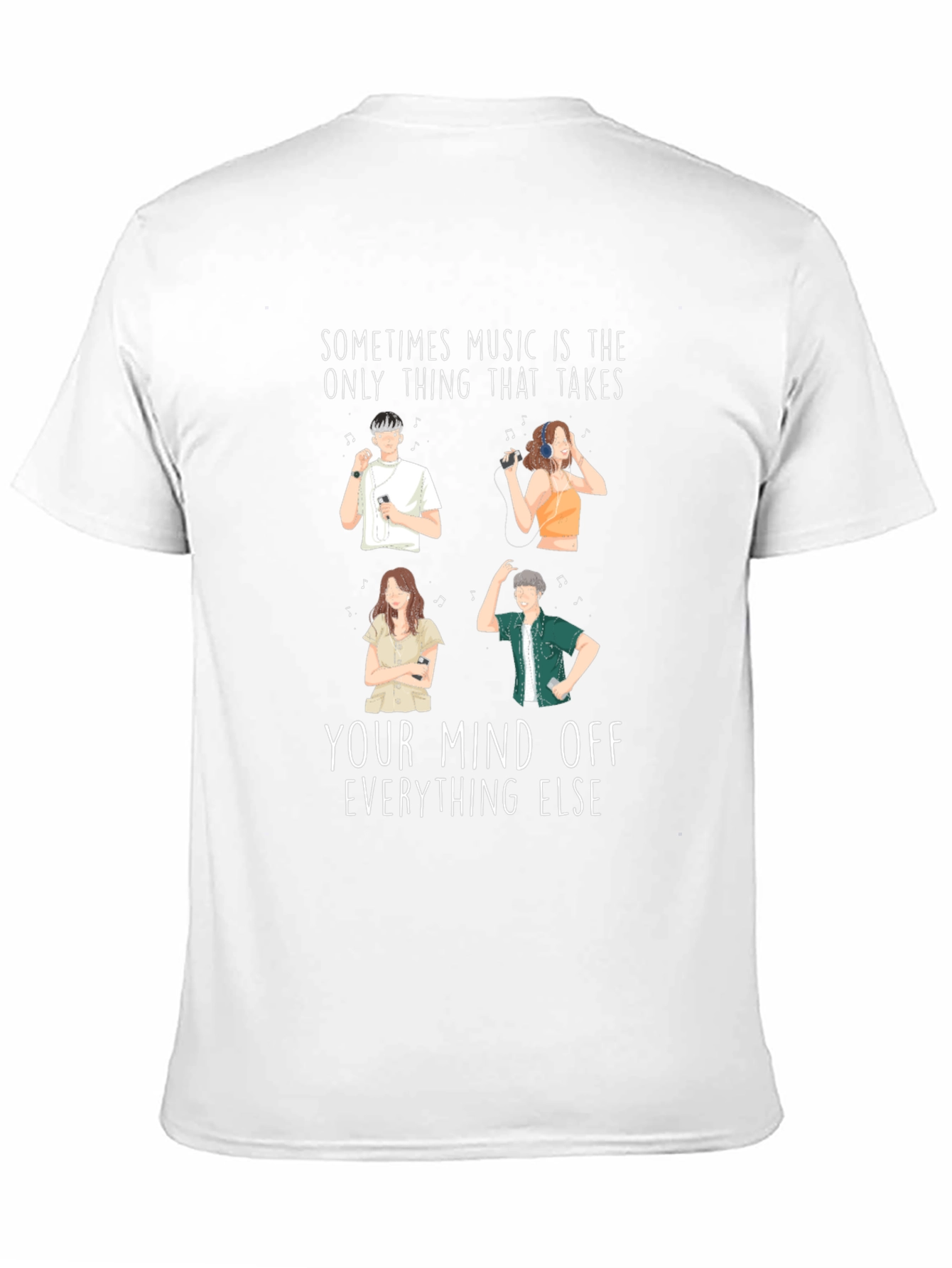 Black Music Takes Your Mind Off T-Shirt view 11