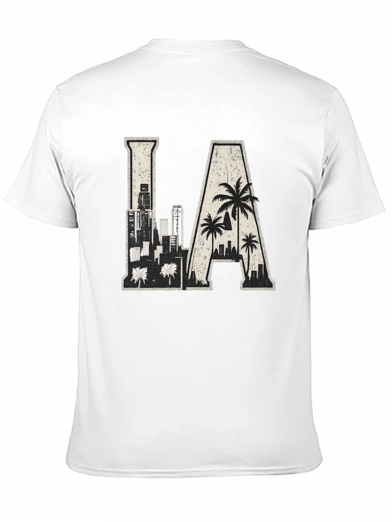 Black LA Skyline Graphic Tee - Urban Style view 11