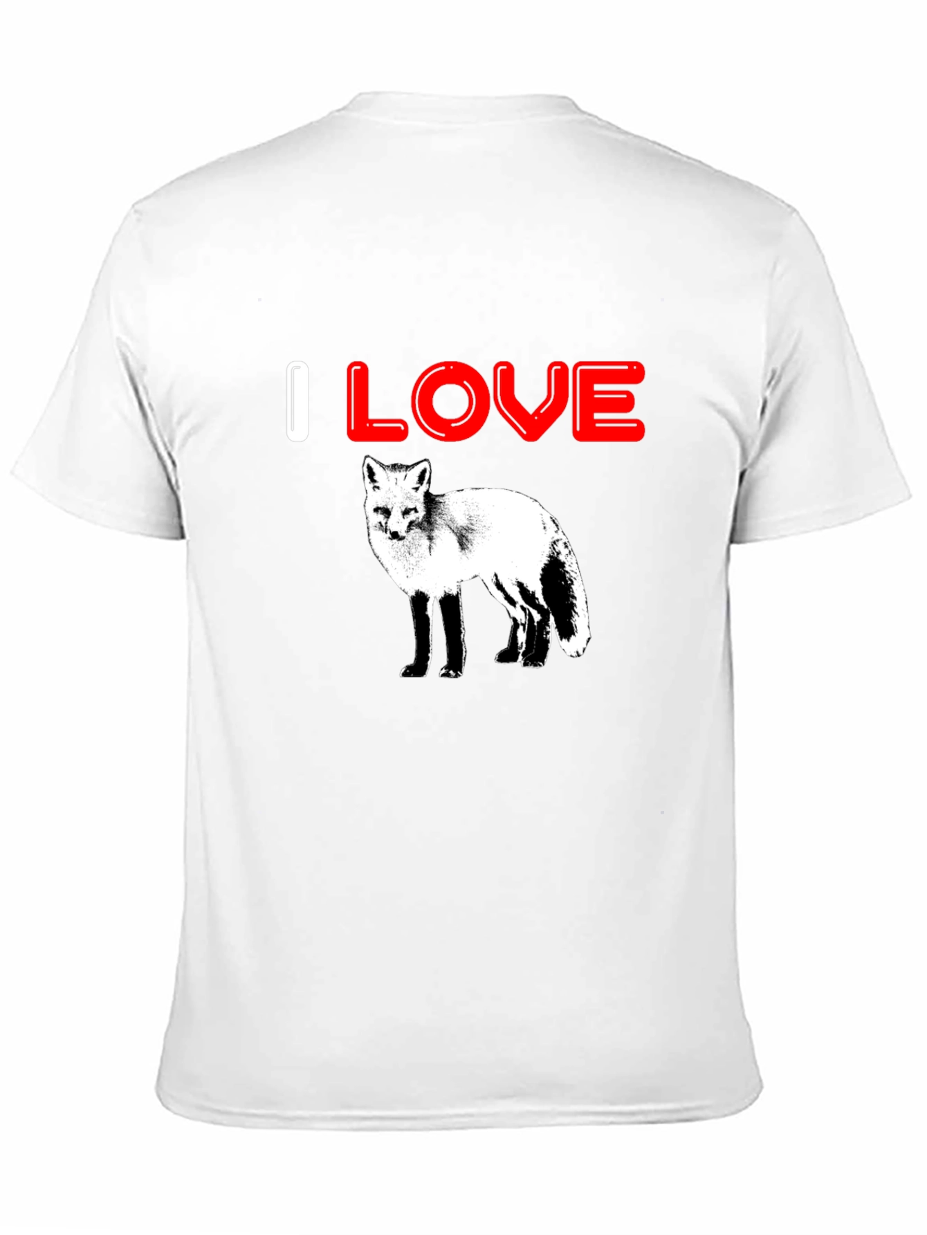 Black I Love Foxes Graphic Tee - Black Cotton T-Shirt view 11