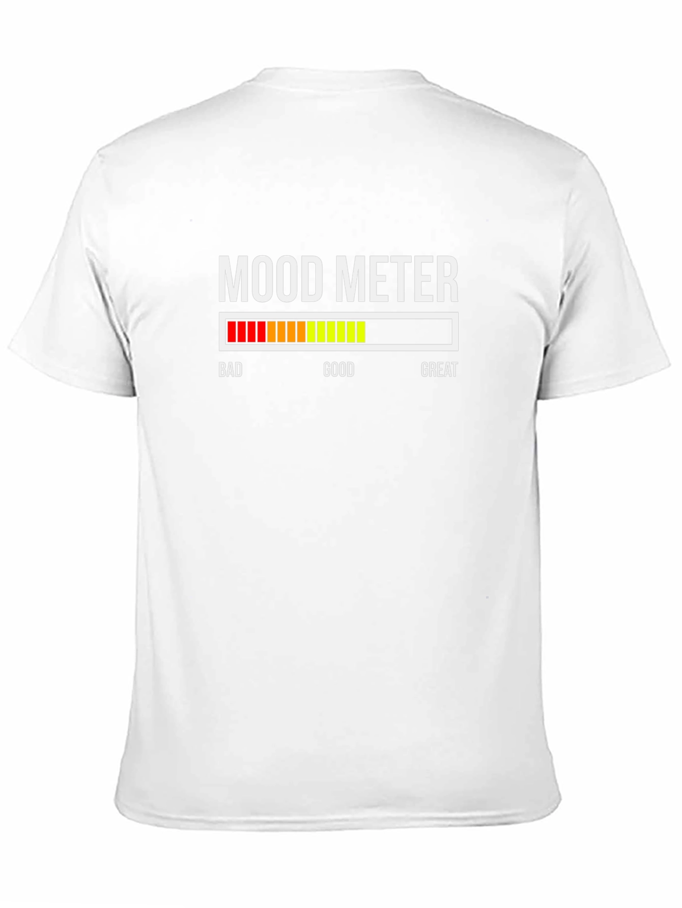Black Mood Meter T-Shirt - Funny Sarcastic Tee view 11