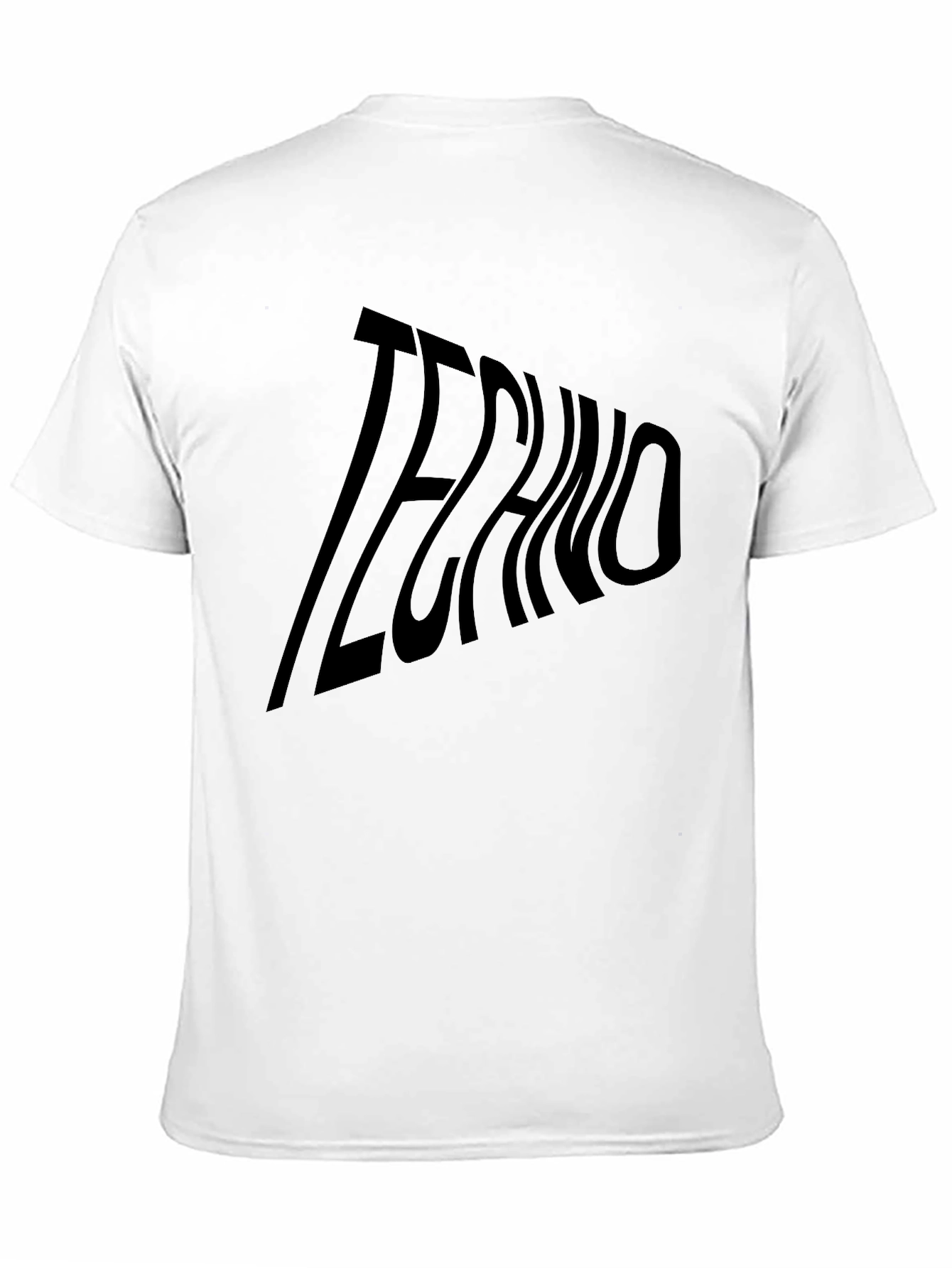 Black Bold Techno Graphic Tee - Black view 11
