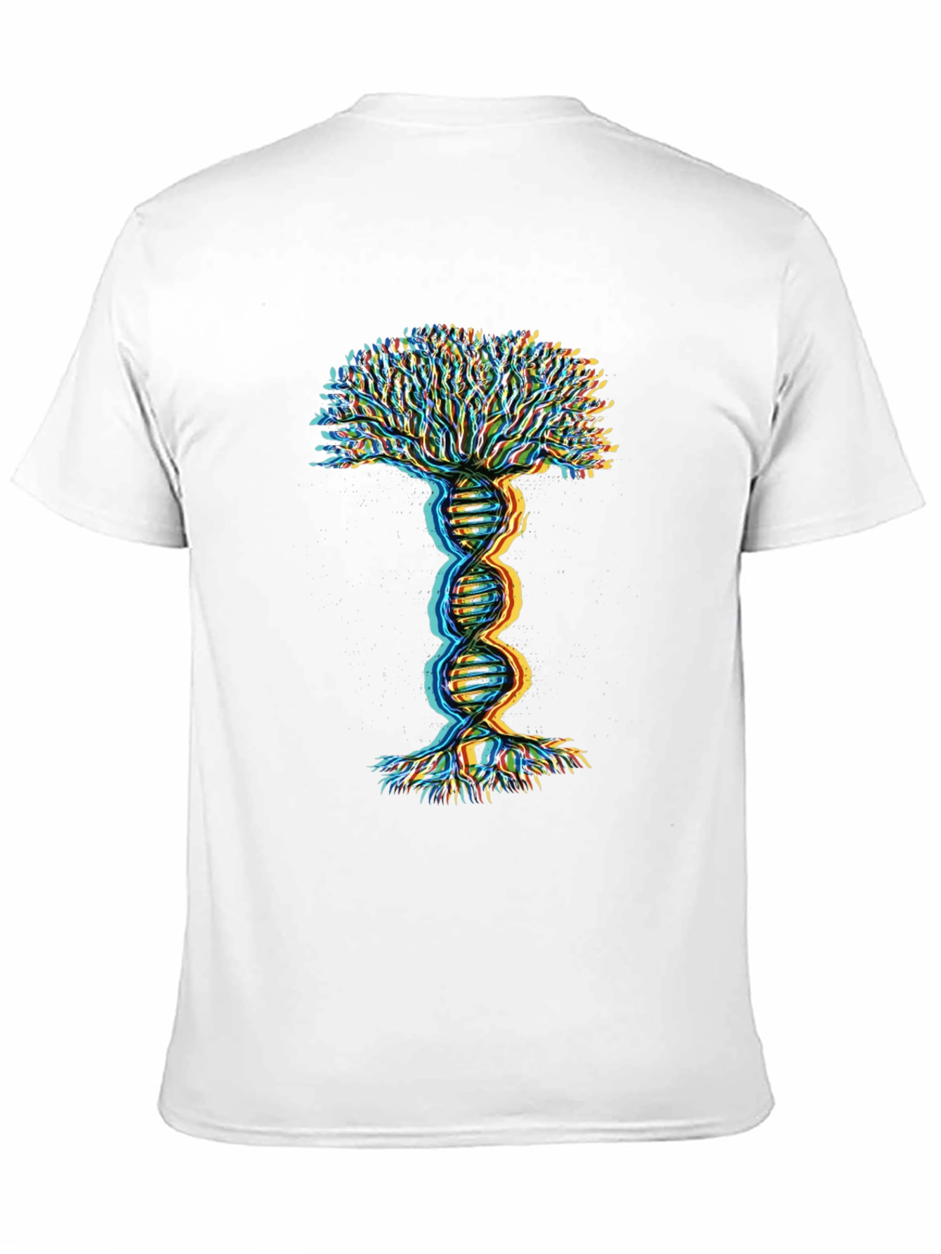 Black DNA Tree of Life Graphic Tee - Black view 11