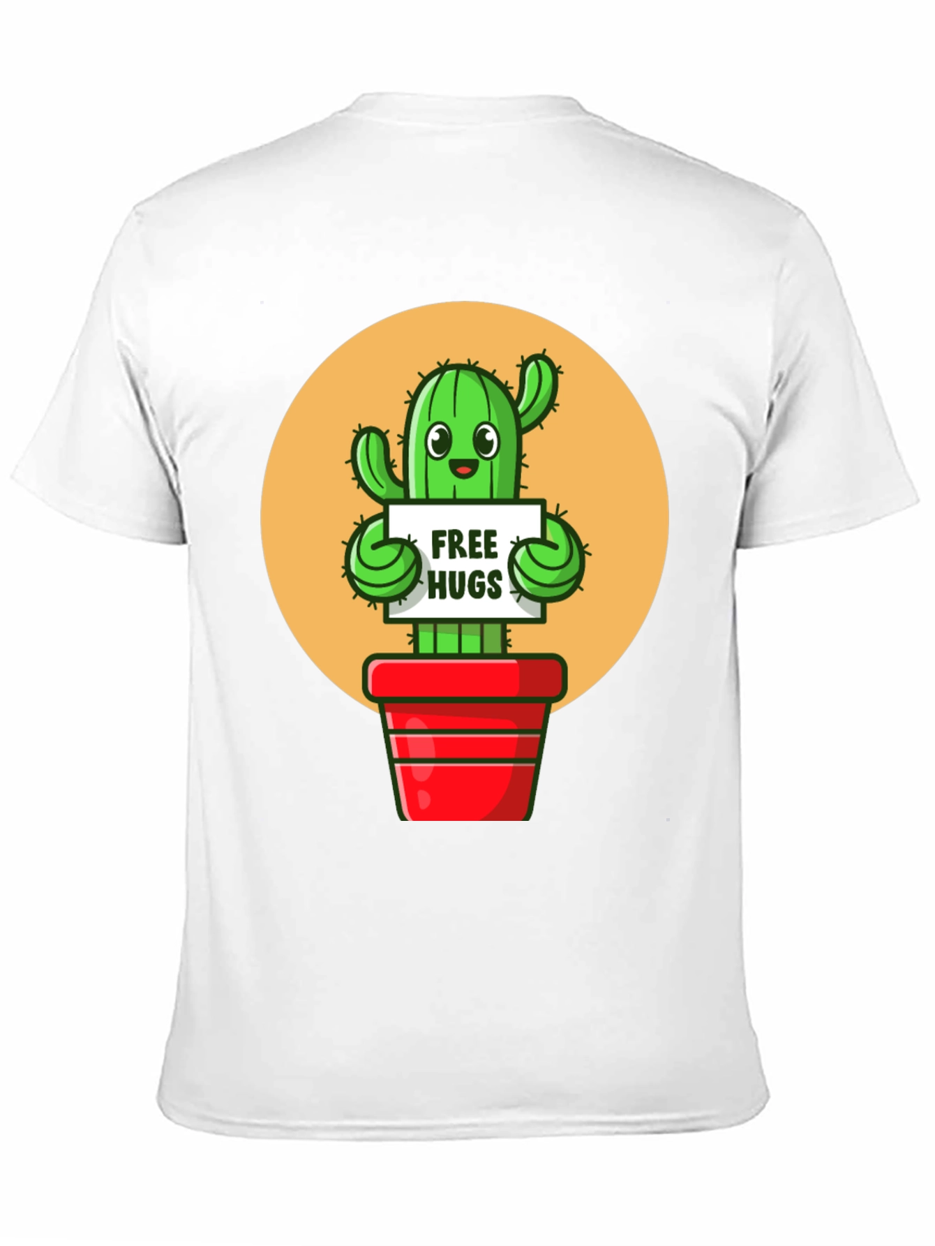 Black Cactus Free Hugs Graphic Tee view 11