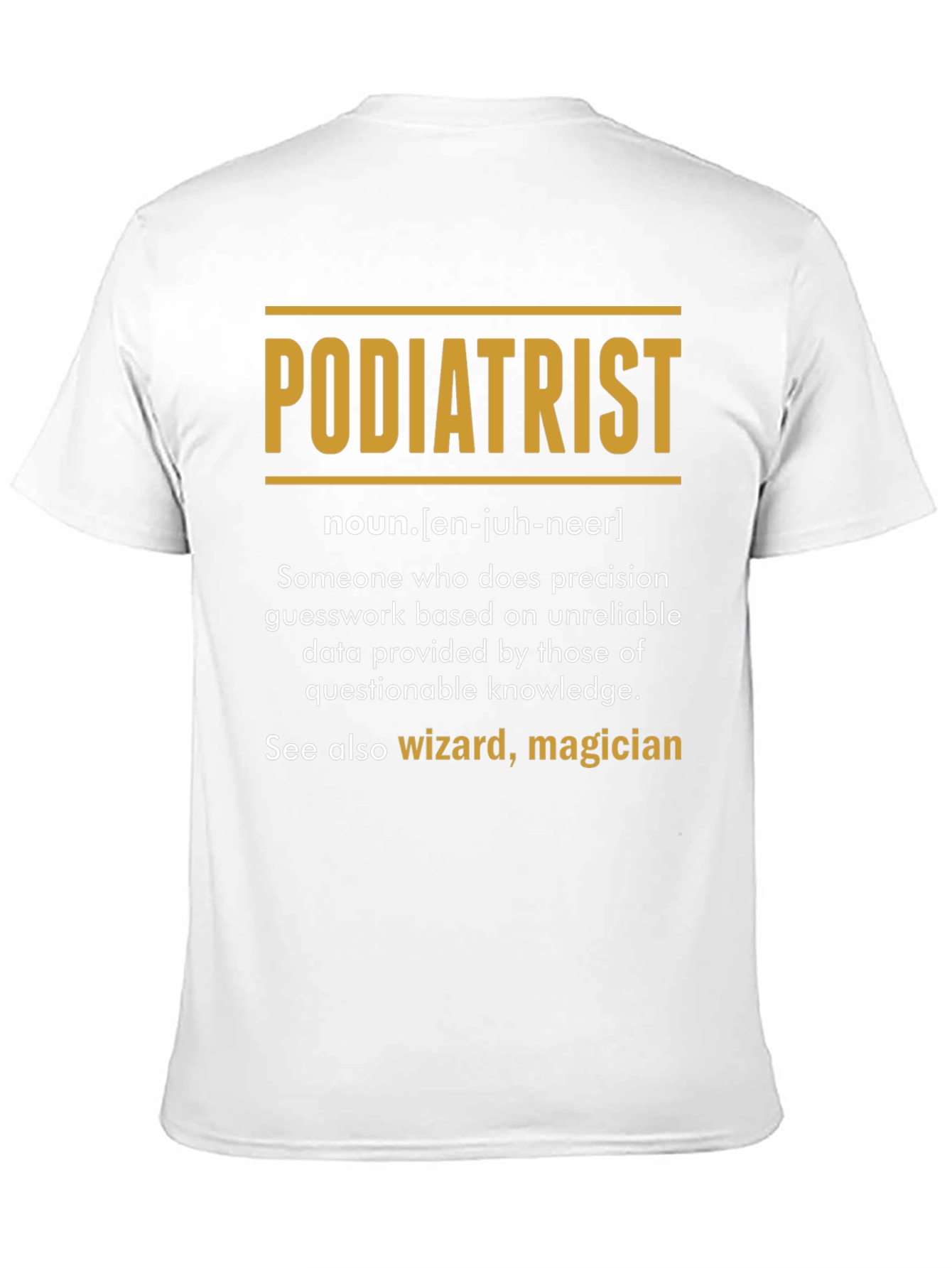 Black Funny Podiatrist Definition Black T-Shirt view 11