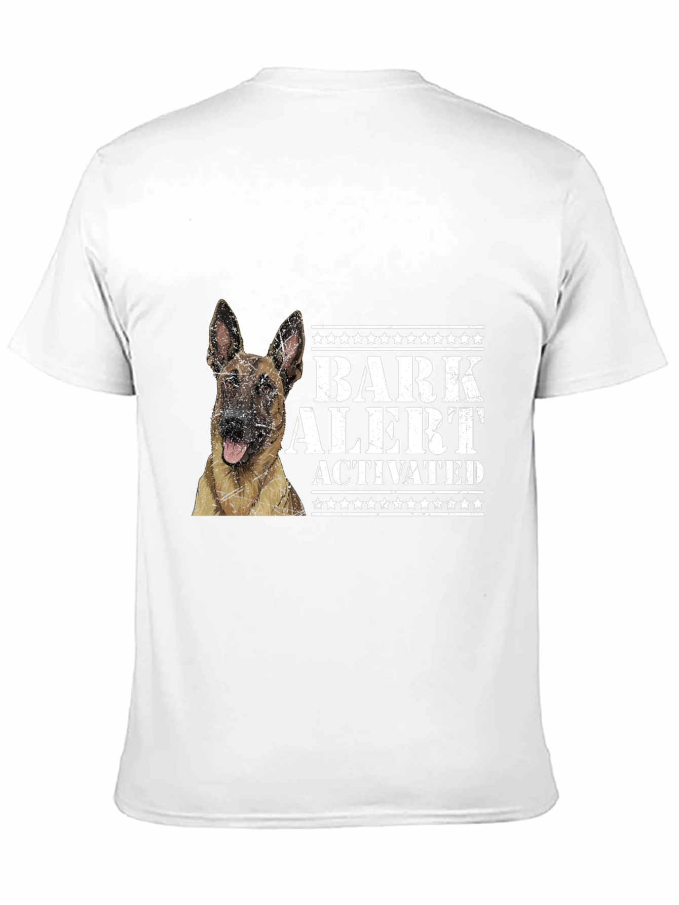 Black Bark Alert Dog Lover T-Shirt view 11