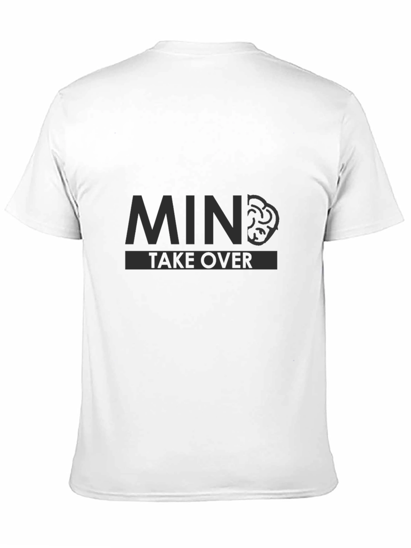 Black Mind Takeover Graphic Tee - Black Cotton T-Shirt view 11