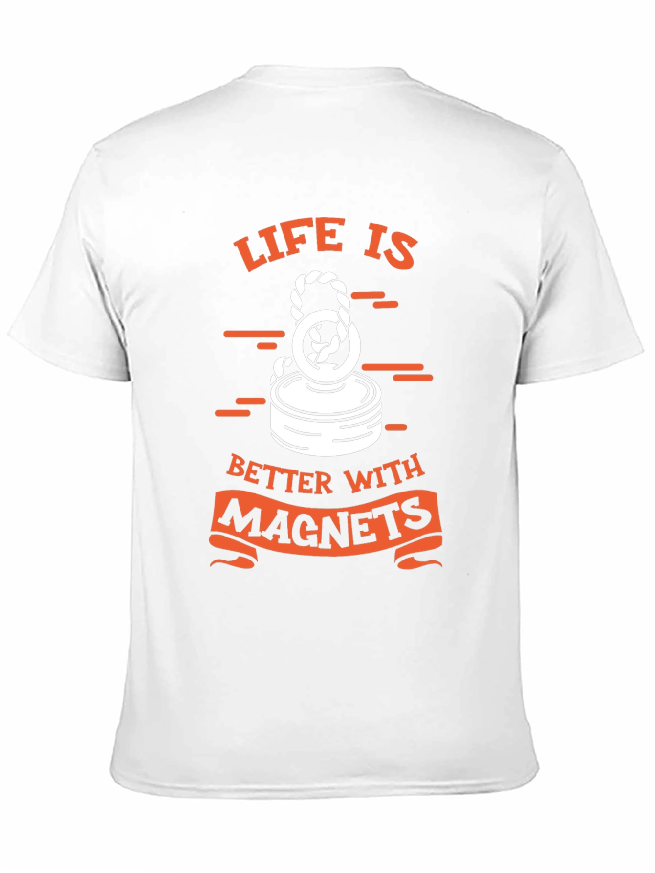 Life is Better with Magnets Black T-Shirt - 11