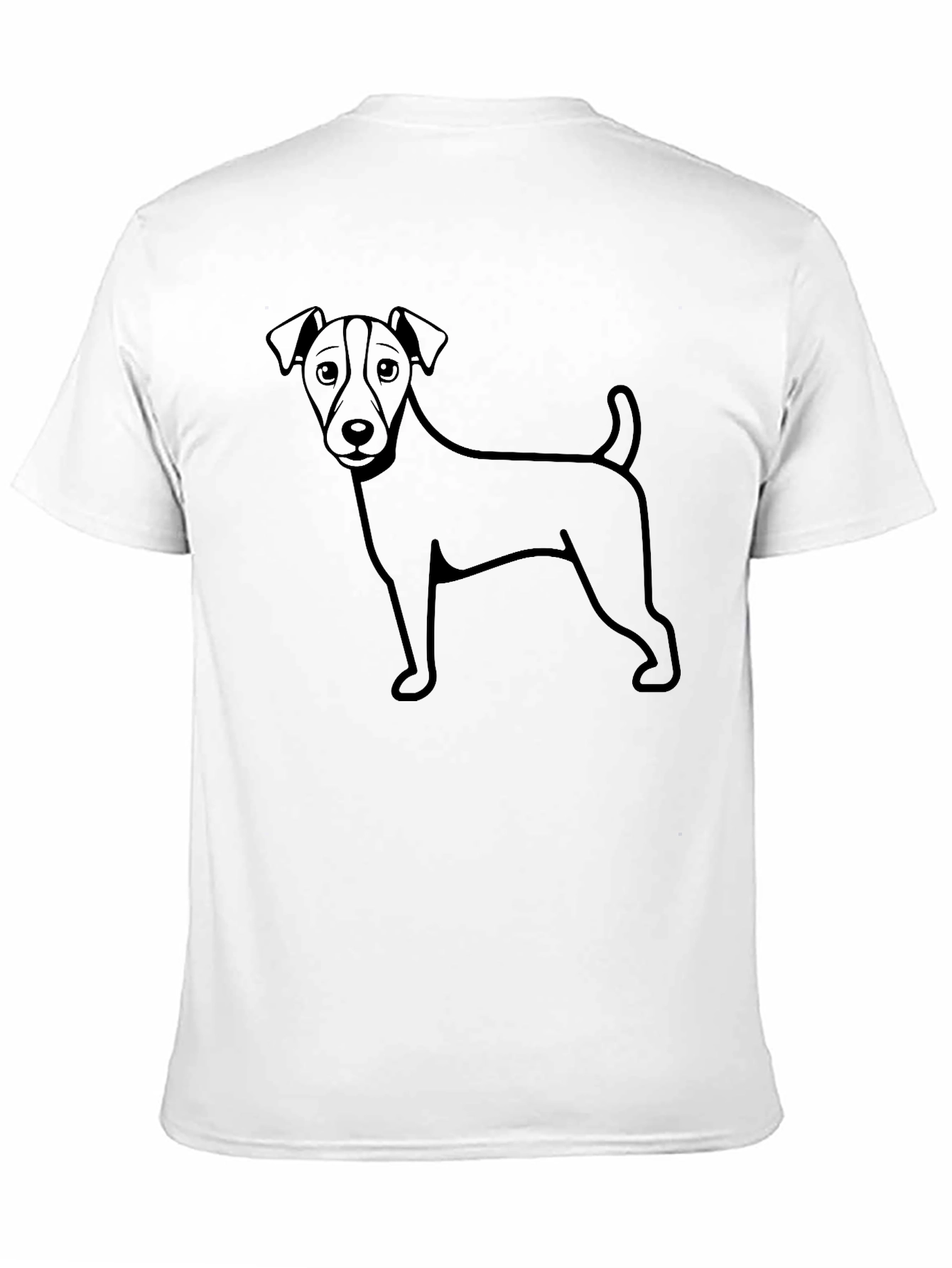 Black Dog Graphic Black T-Shirt - Casual Wear view 11