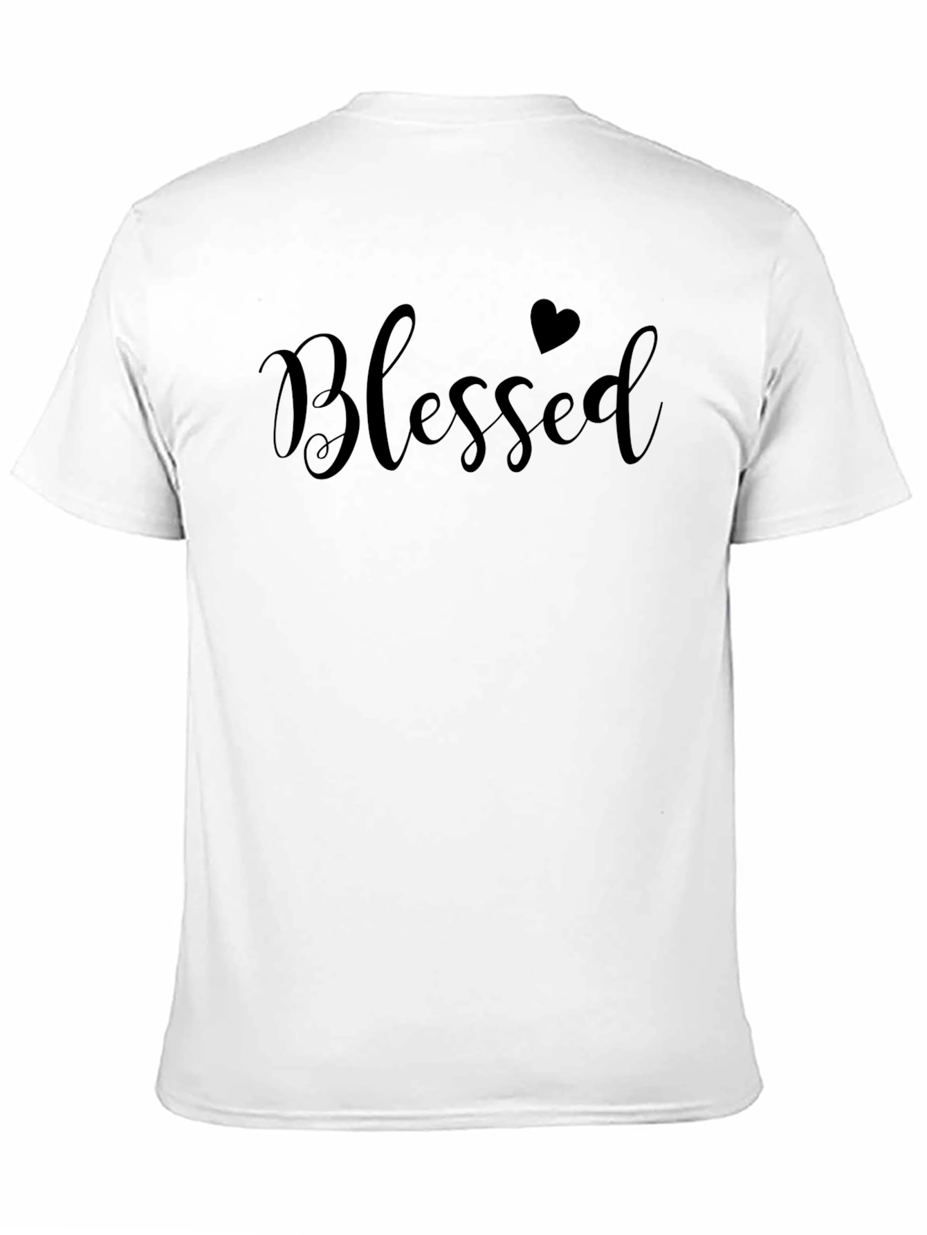 Black Blessed Heart Graphic Tee - Soft Cotton Blend Shirt view 11