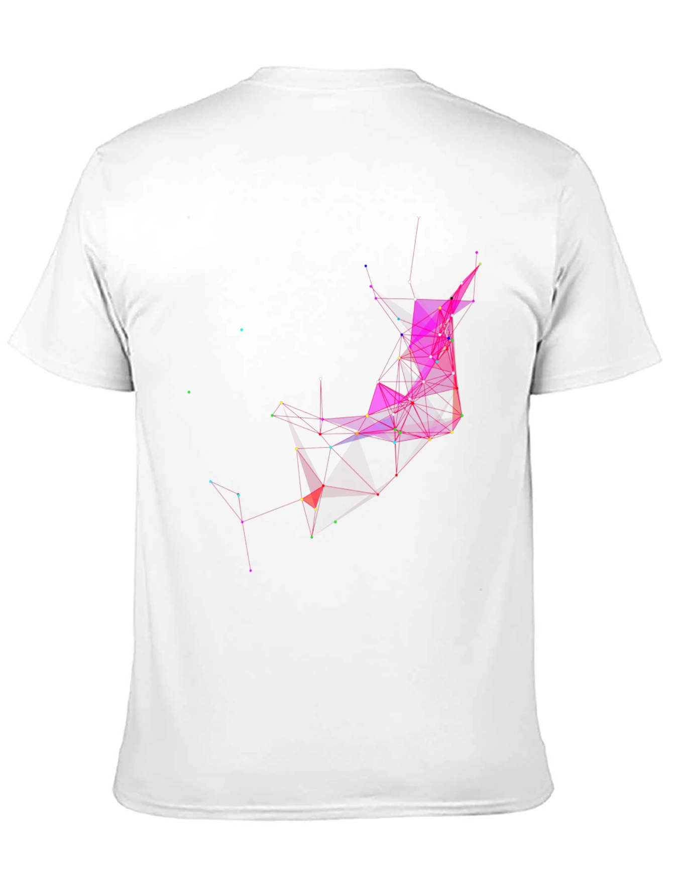 Black Abstract Geometric T-Shirt view 11