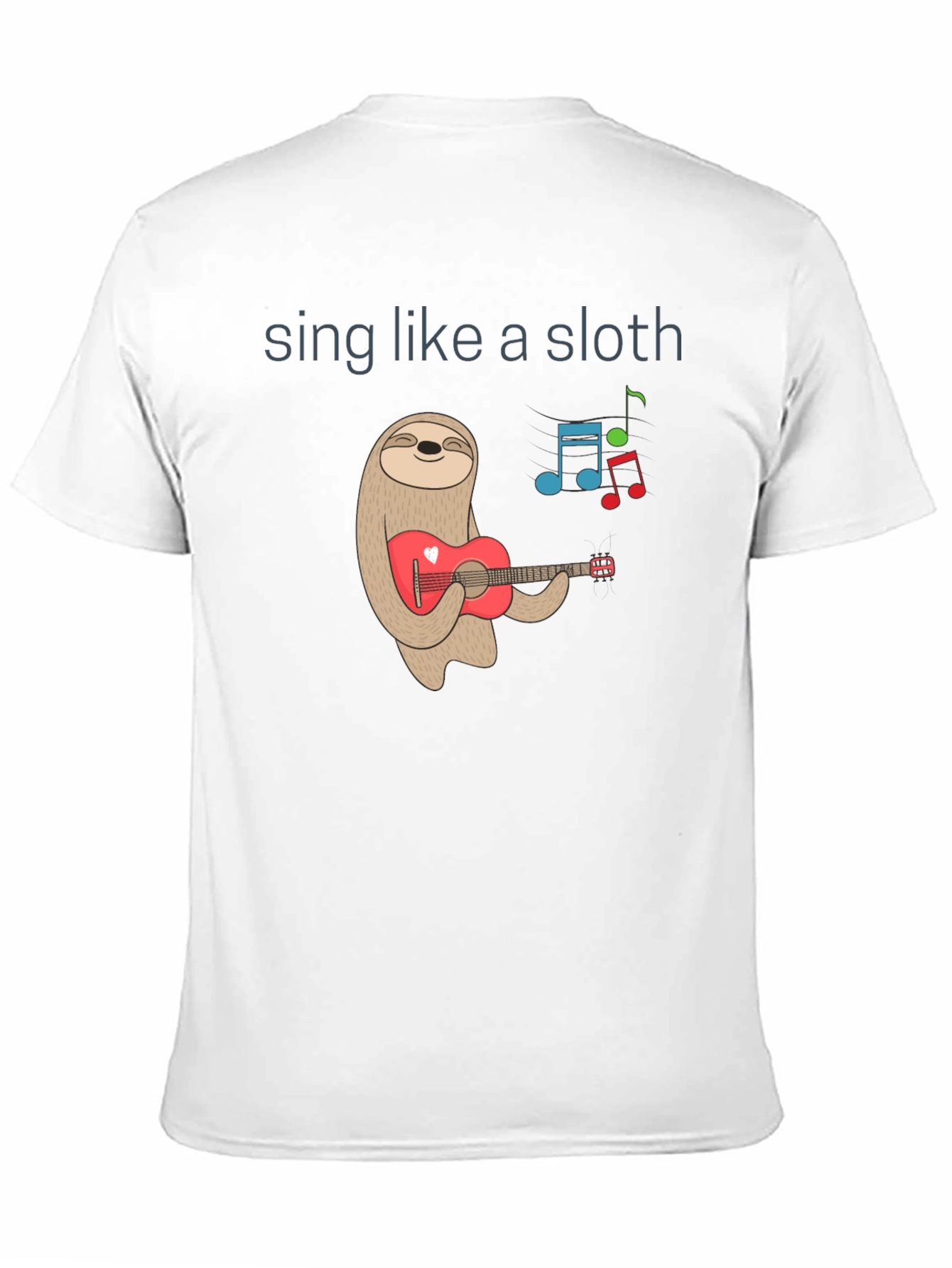 Black Sing Like a Sloth T-Shirt view 11