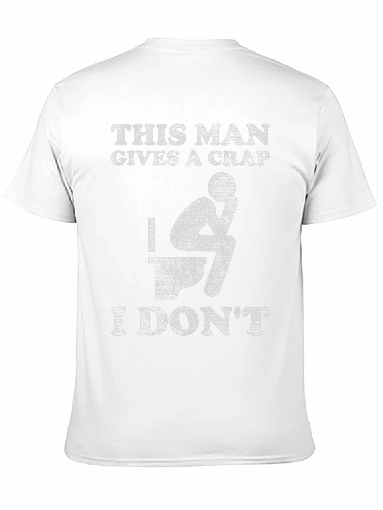 Black Funny "This Man Gives a Crap" Graphic Tee view 11