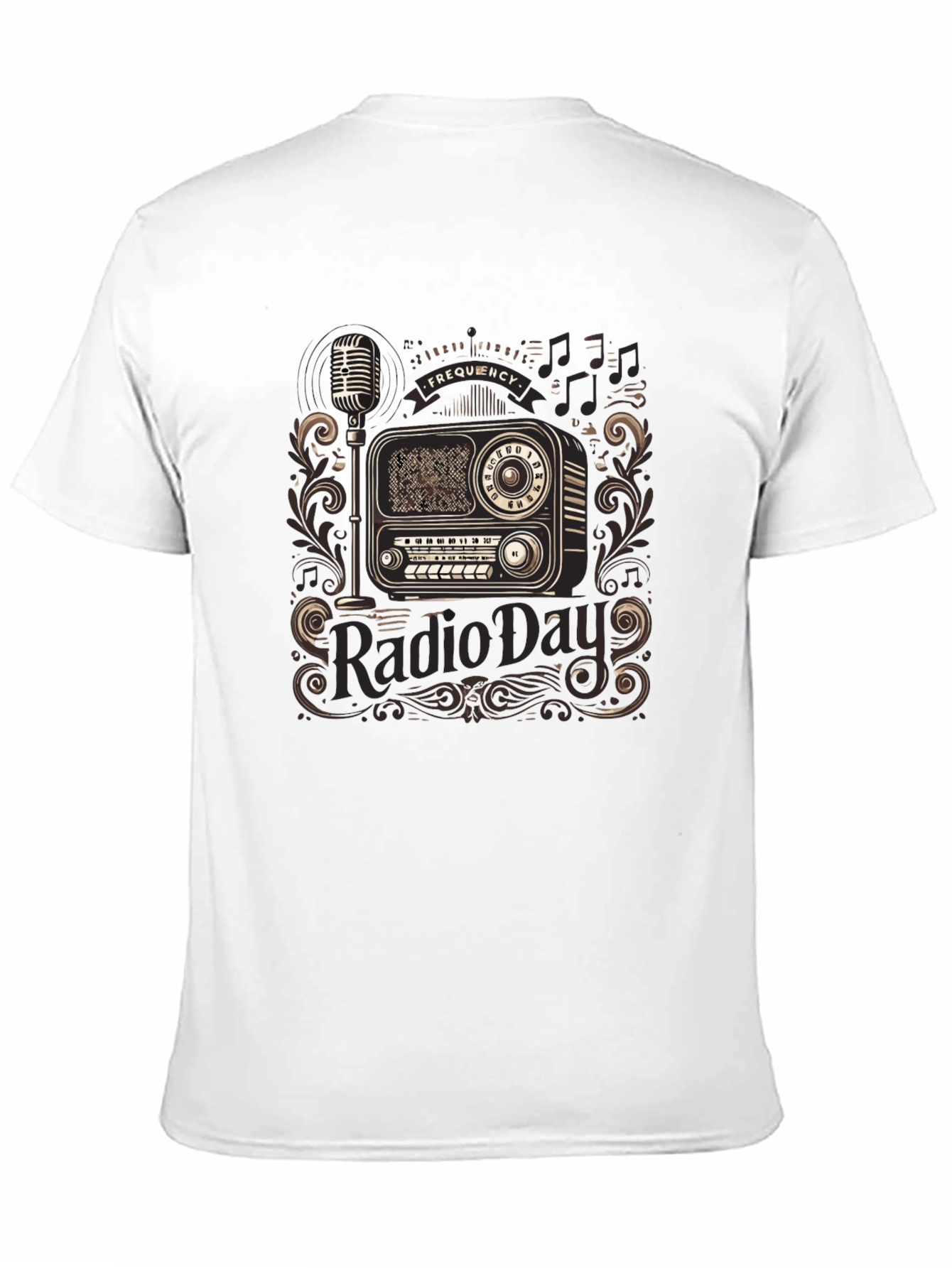 Black Vintage Radio Day T-Shirt - Black view 11