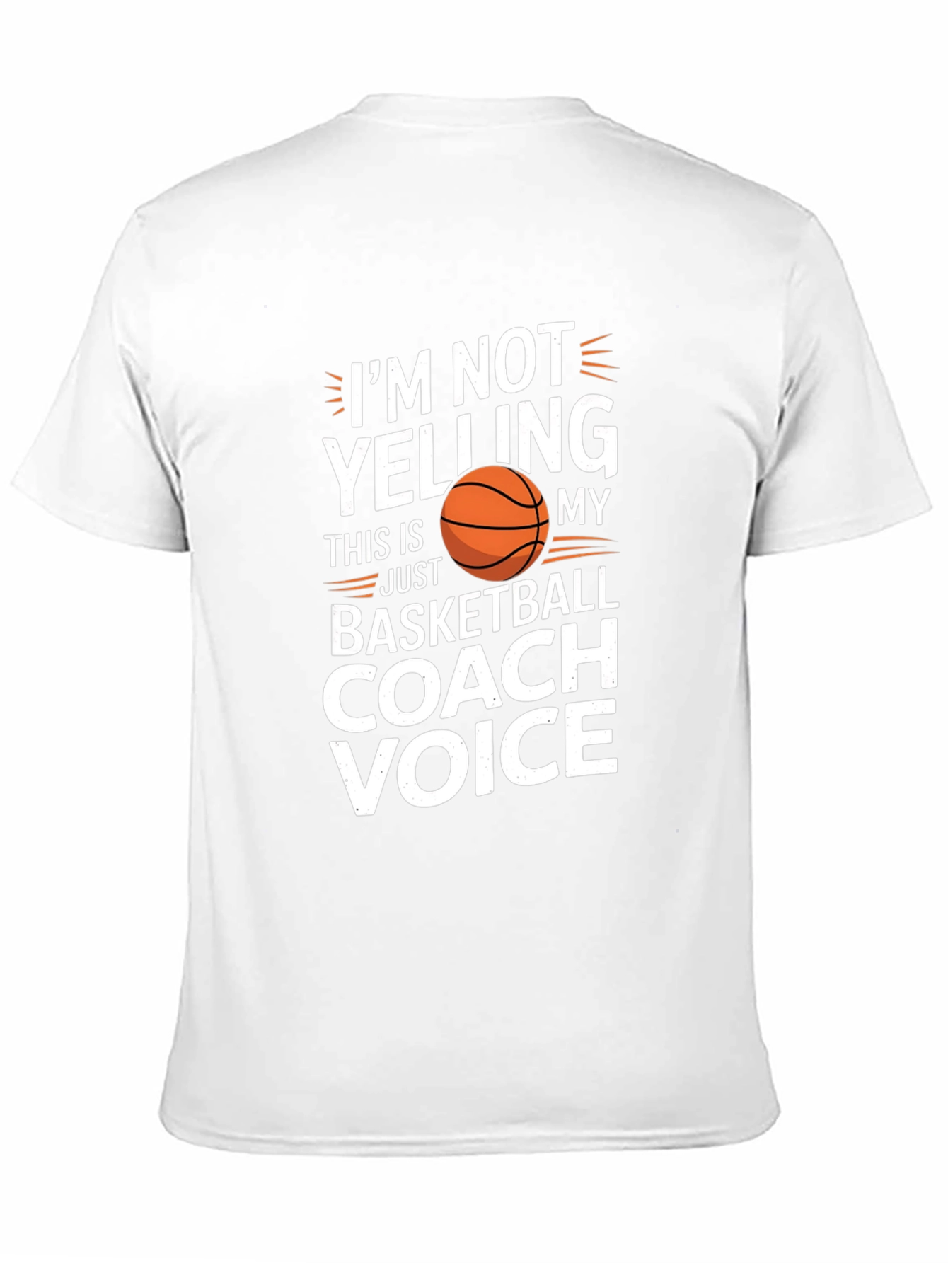 Black Basketball Coach Voice T-Shirt Funny Sports Tee view 11