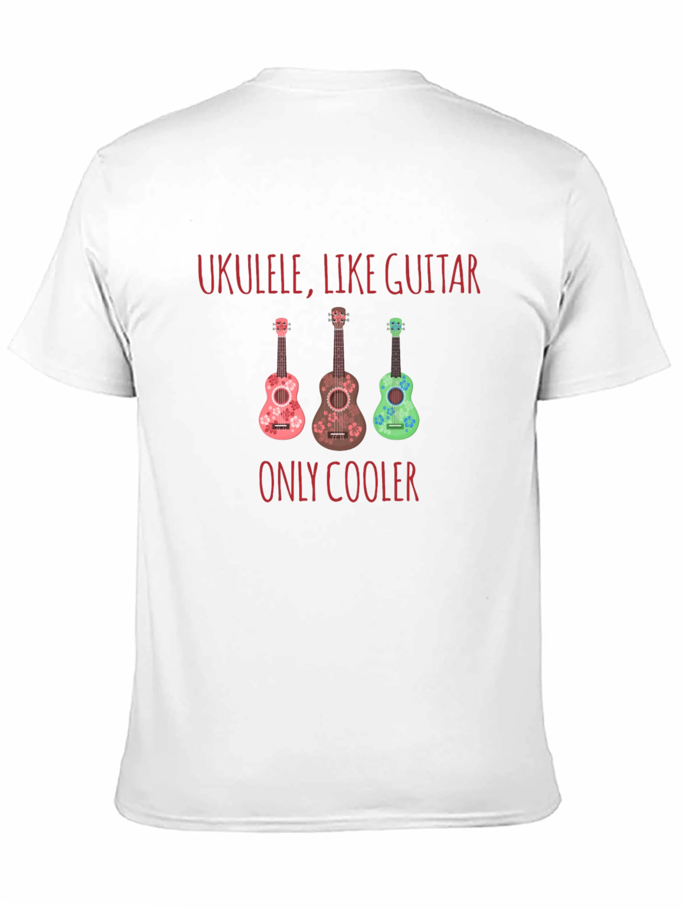 Black Ukulele Like Guitar T-Shirt - Musician Tee view 11