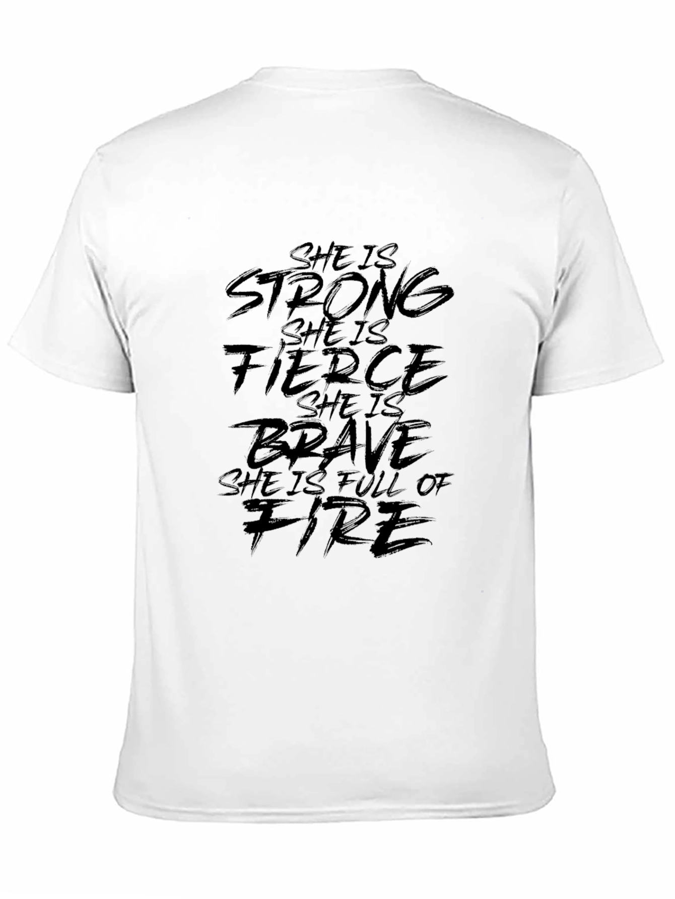 Black Empowering Women's T-Shirt: Strong, Fierce, Brave view 11