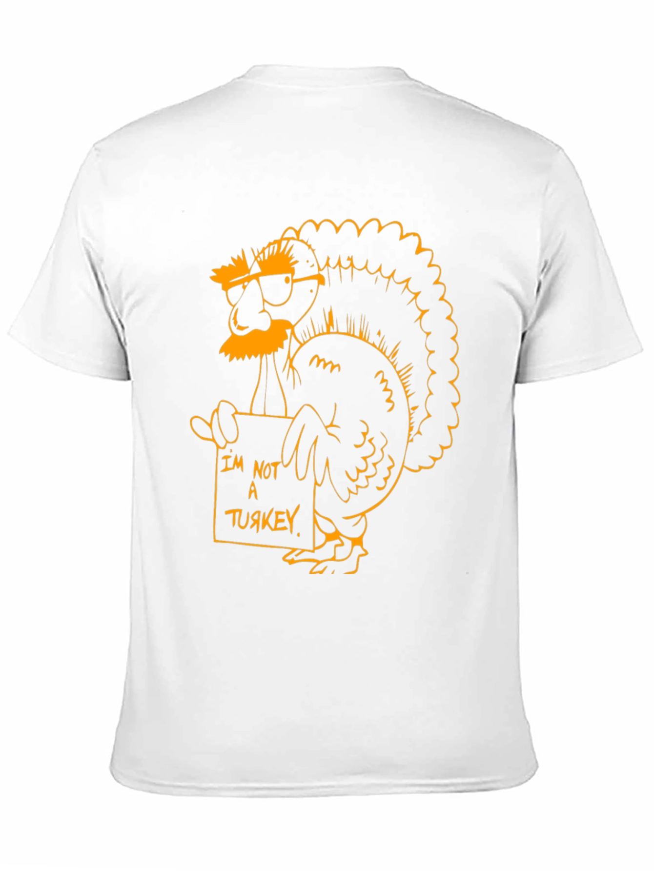 Black Funny Turkey T-Shirt - I'm Not A Turkey view 11