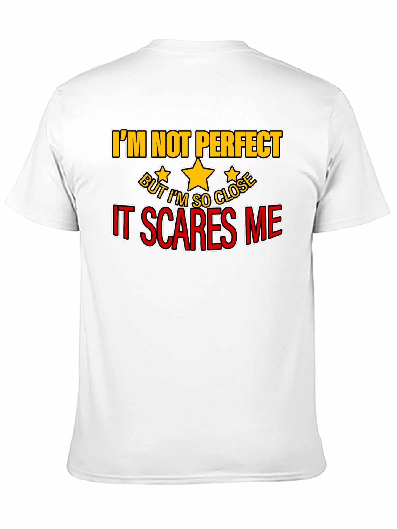Black I'm Not Perfect Funny Graphic Tee view 11
