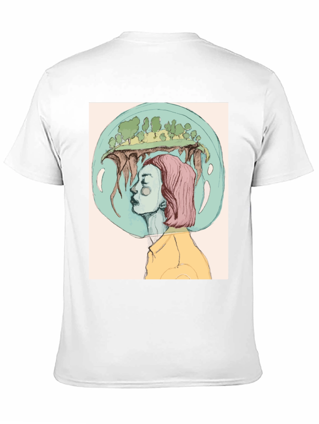 Black Surreal Dreamscape Graphic Tee view 11