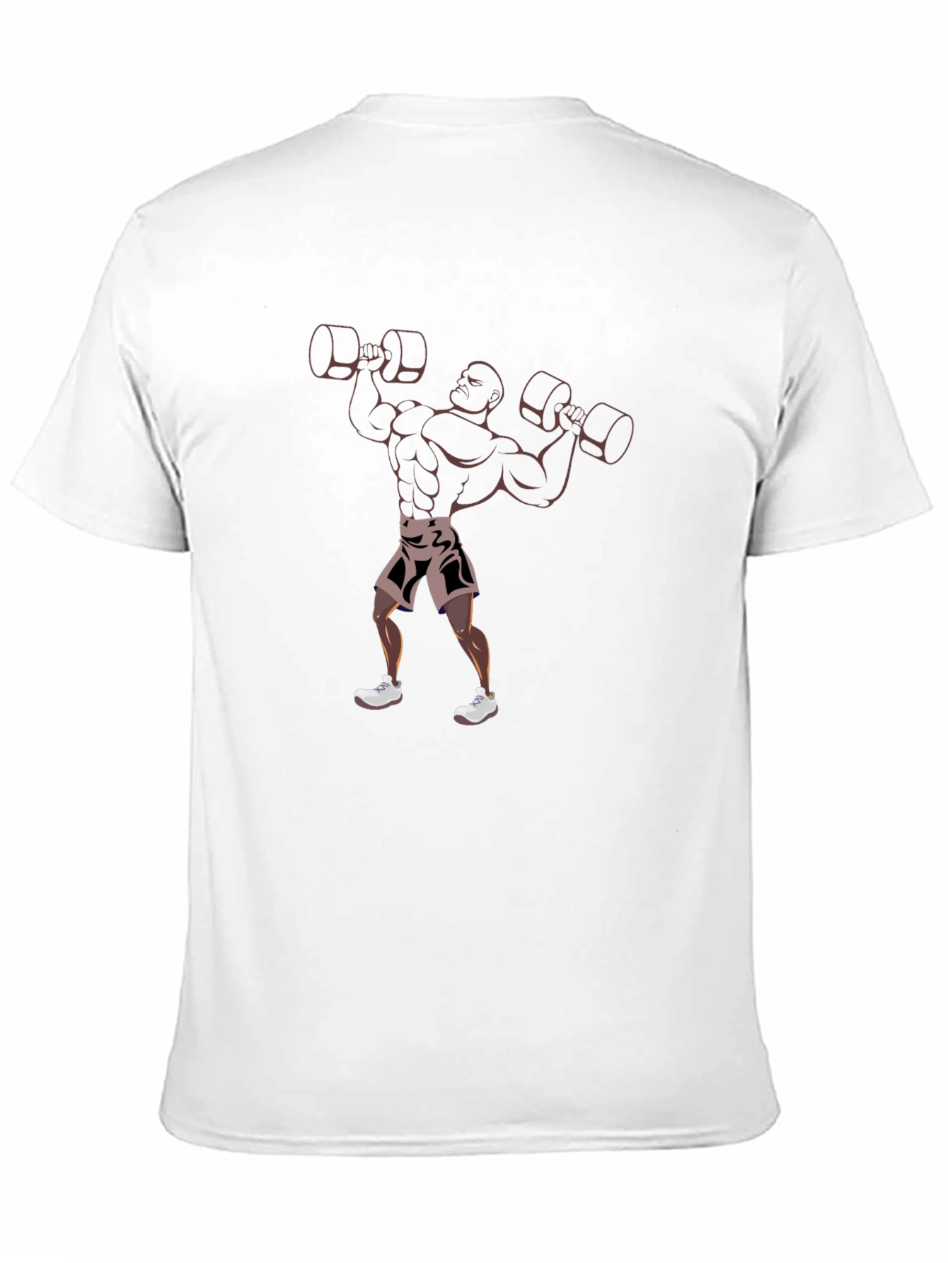 Black Black T-Shirt with Weightlifter Graphic view 11