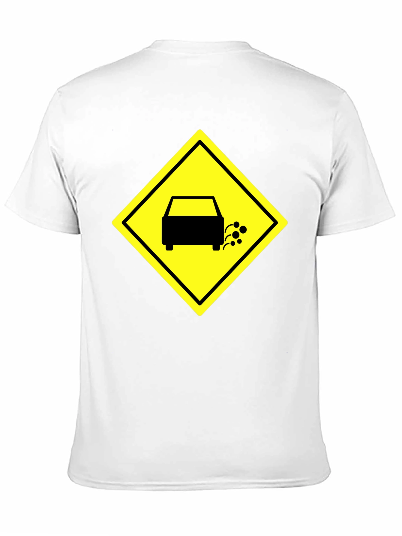 Black Funny Exhaust Fumes Car Humor Black T-Shirt view 11