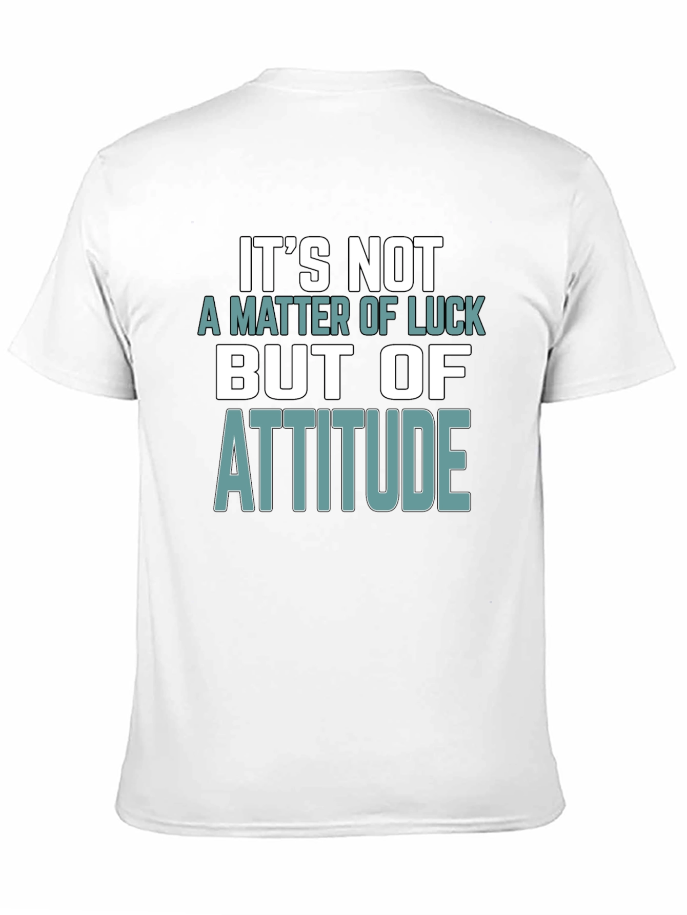 Black Attitude Matters T-Shirt - Motivational Design view 11
