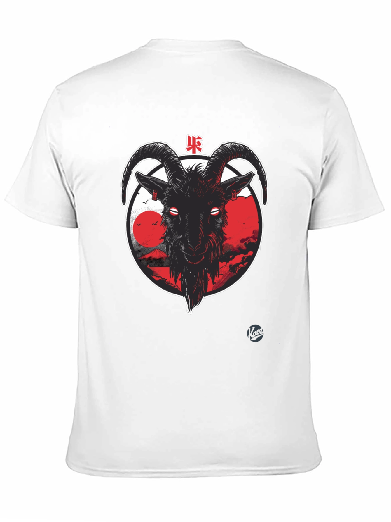 Goat Graphic Tee - Japanese Style Black T-Shirt - 11