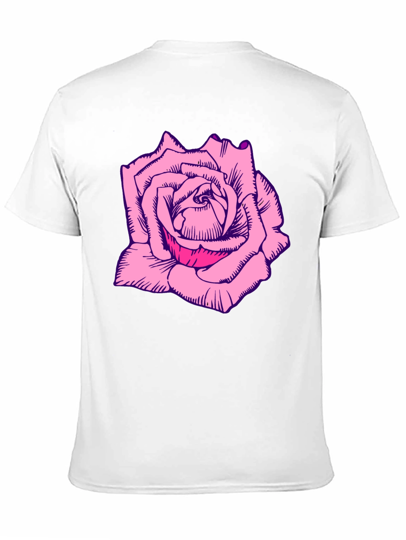 Black Rose Graphic Tee - Bold Black T-Shirt view 11