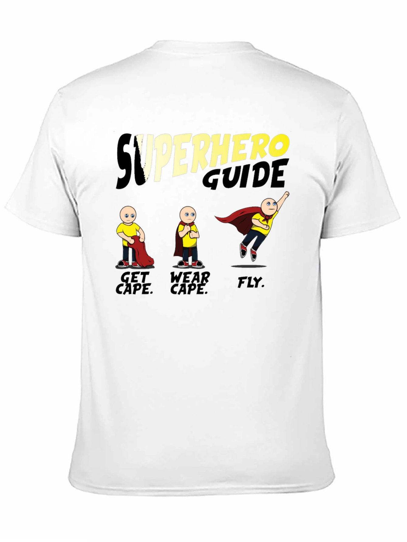Black Superhero Guide T-Shirt view 11