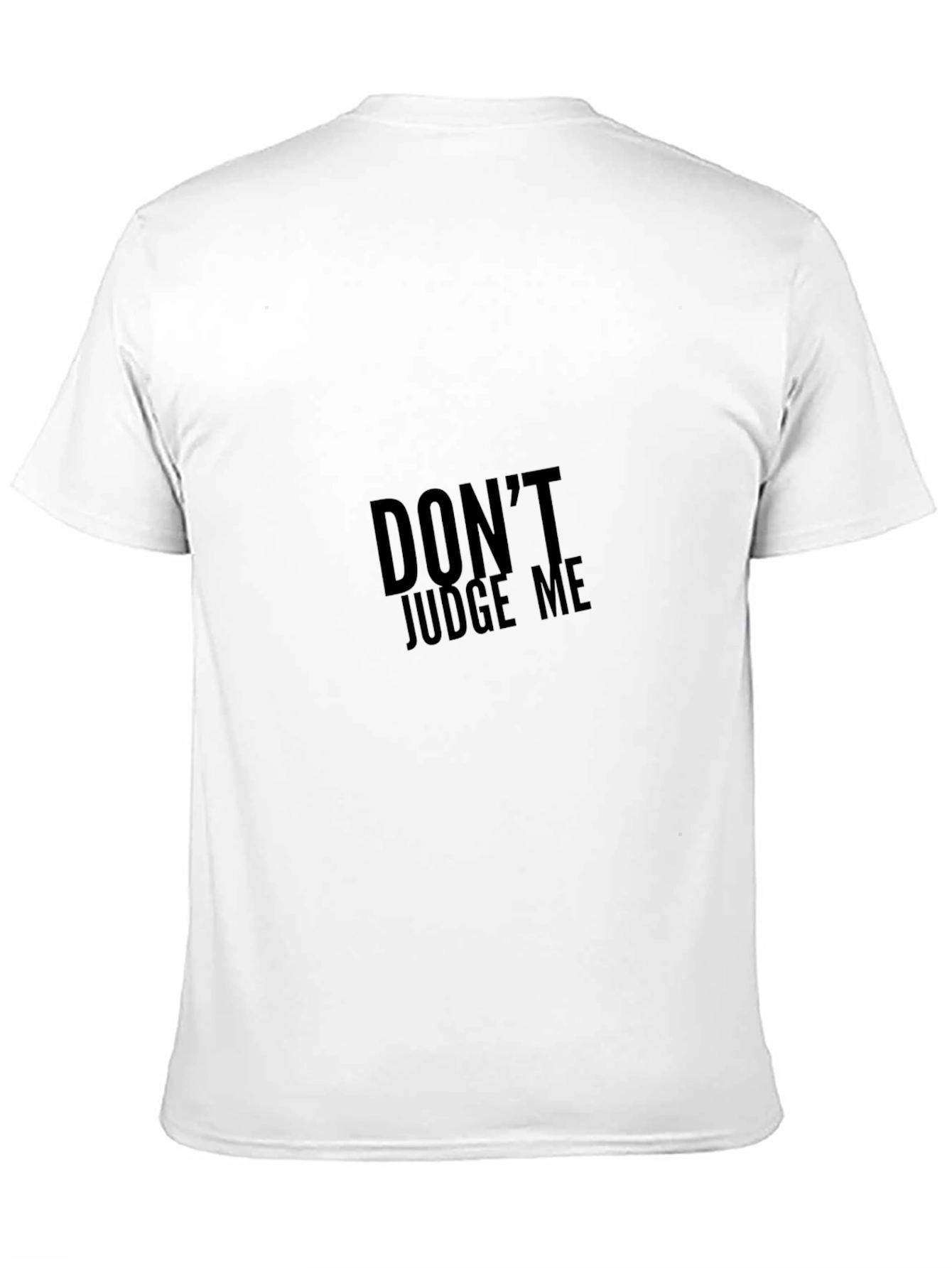 Black Edgy Graphic Tee: Don't Judge Me view 11
