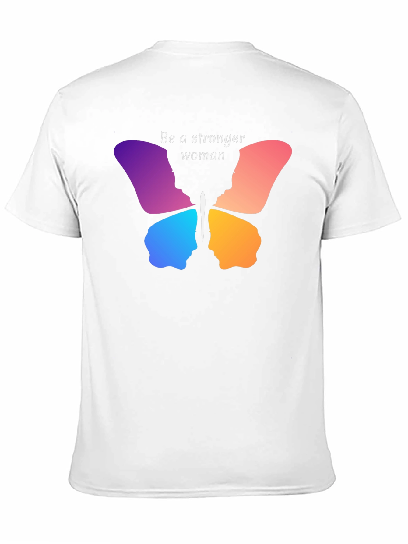 Black Stronger Woman Butterfly Graphic Tee view 11