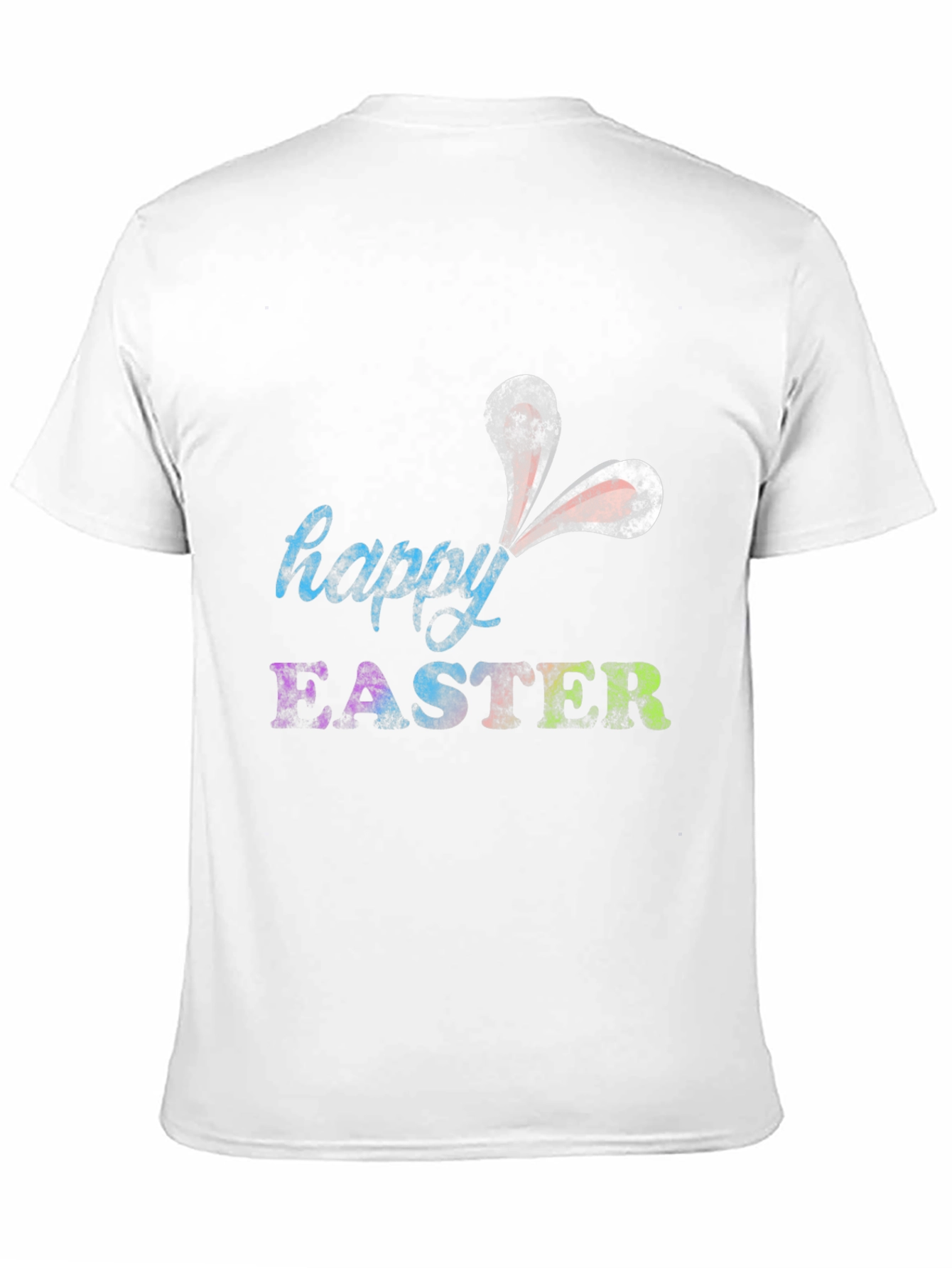 Black Happy Easter Bunny Ears T-Shirt view 11