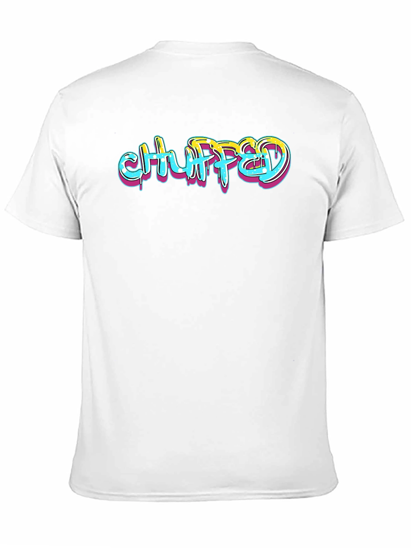 Black "Chuffed" Graphic Print Black T-Shirt view 11