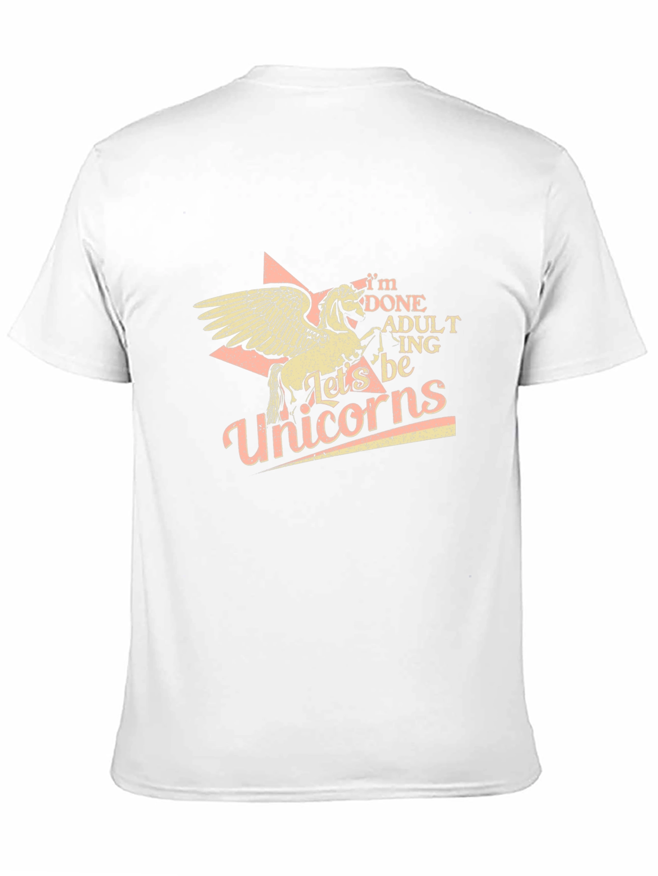 Black I'm Done Adulting Let's Be Unicorns T-Shirt view 11