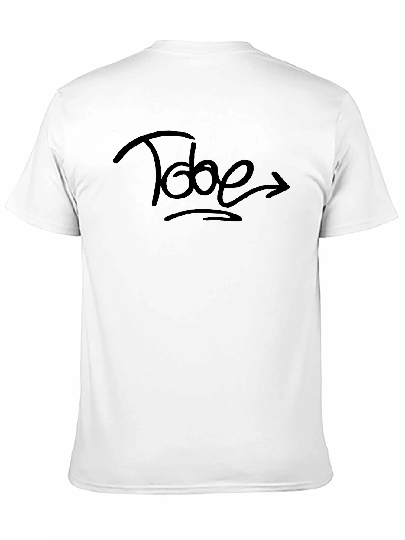 Black Tode Graphic Tee - Black Cotton Casual Wear view 11
