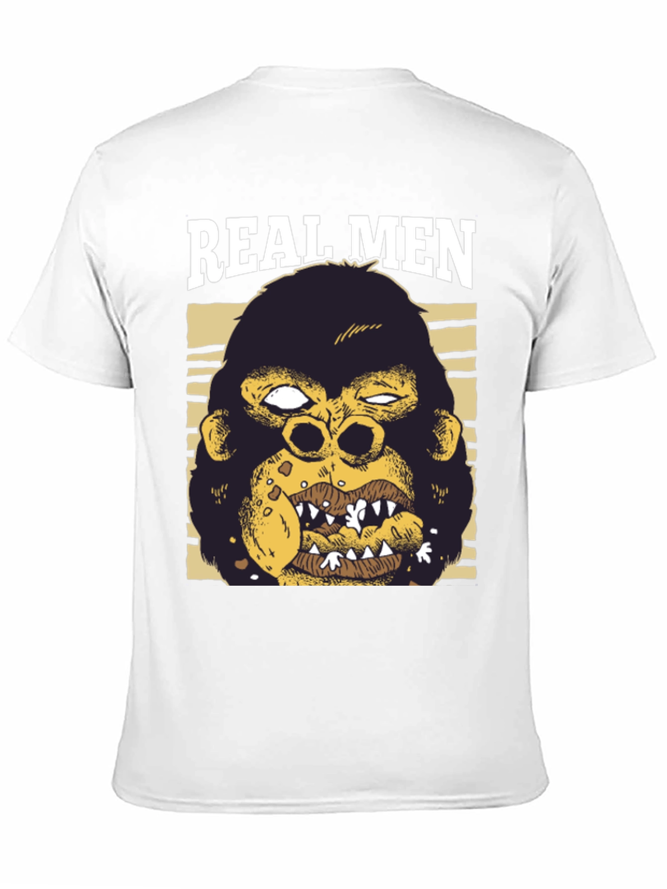 Black Real Men Gorilla Graphic T-Shirt view 11