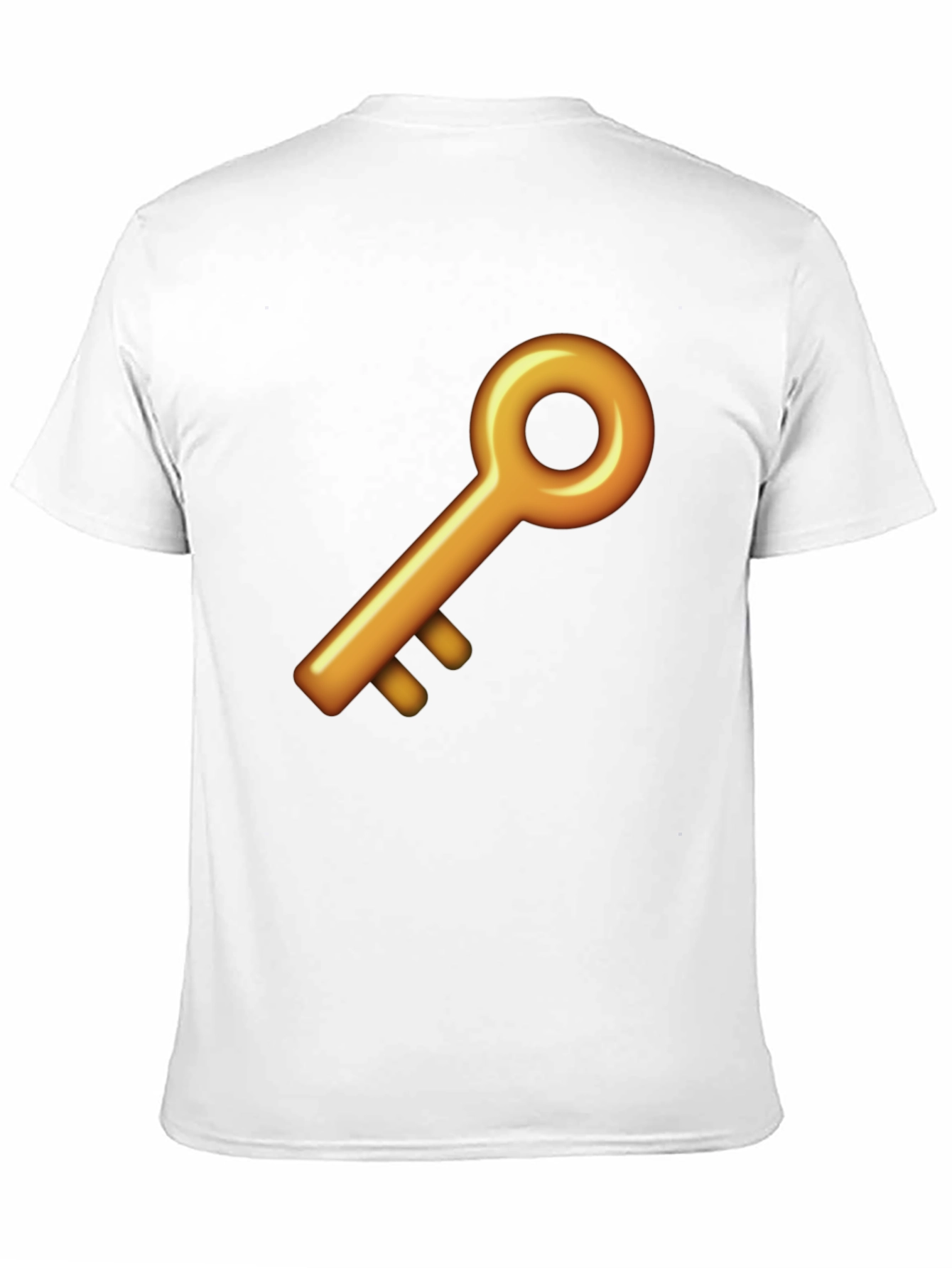 Black Golden Key Graphic Black T-Shirt view 11