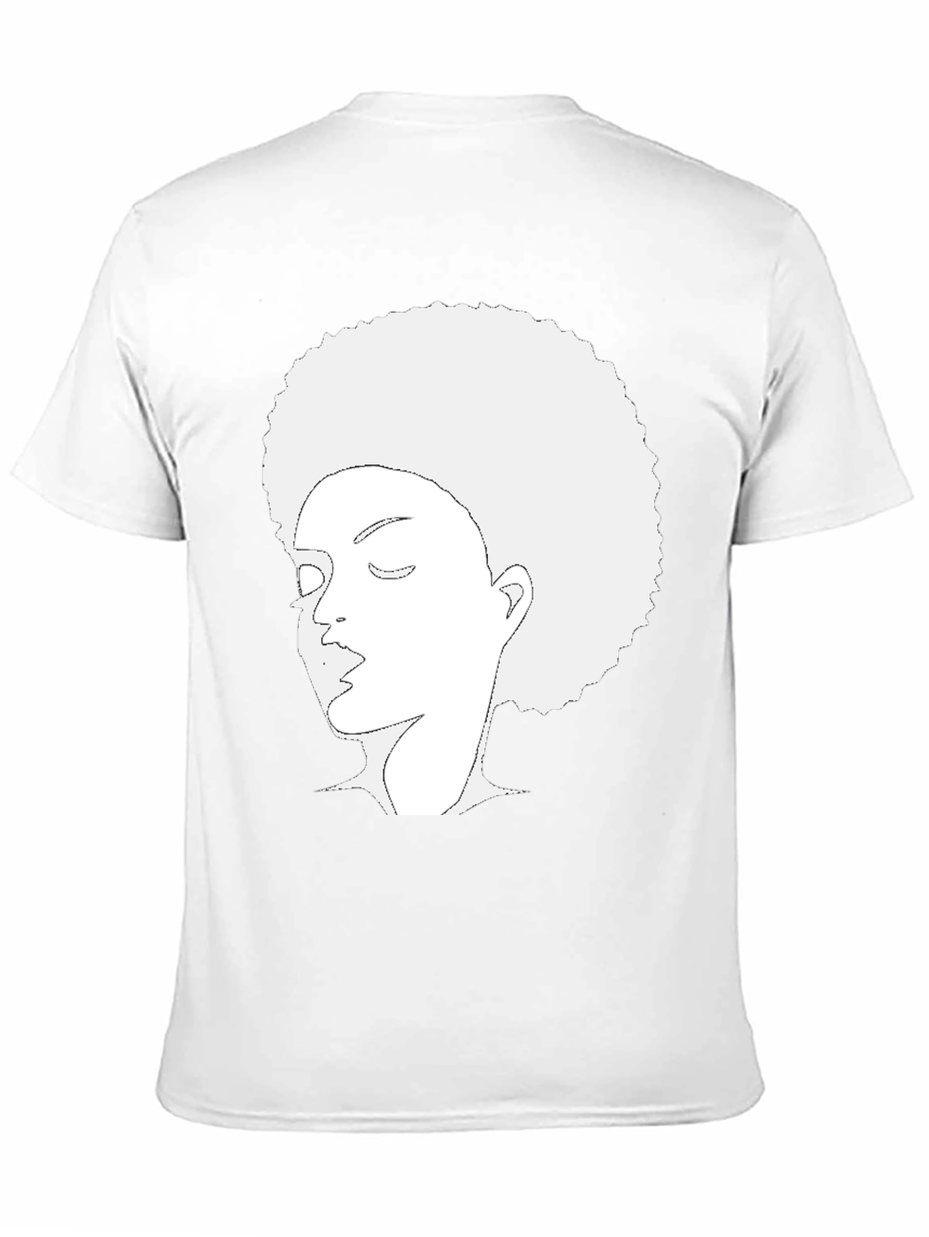 Black Afro Woman Graphic Black Tee view 11