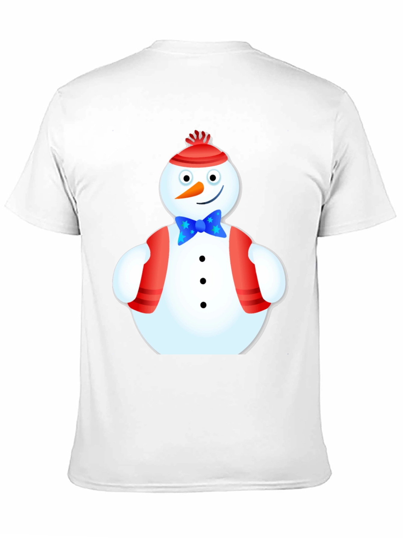 Black Festive Snowman T-Shirt - Holiday Cheer view 11