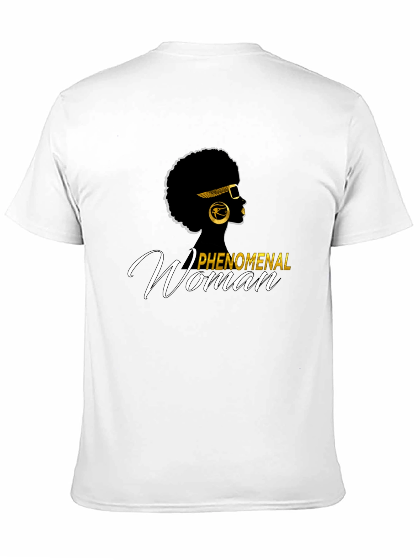 Black Phenomenal Woman Graphic Tee - Afro Queen T-Shirt view 11