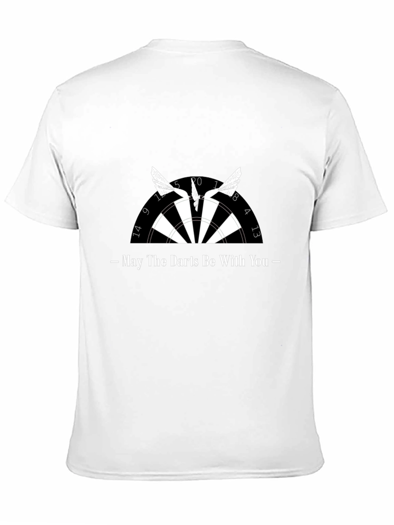 Black May the Darts Be With You - Black T-Shirt view 11