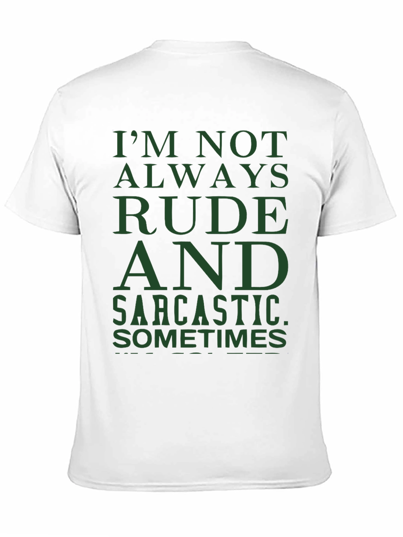 Black Funny Sarcastic Humor Graphic T-Shirt - Mens view 11