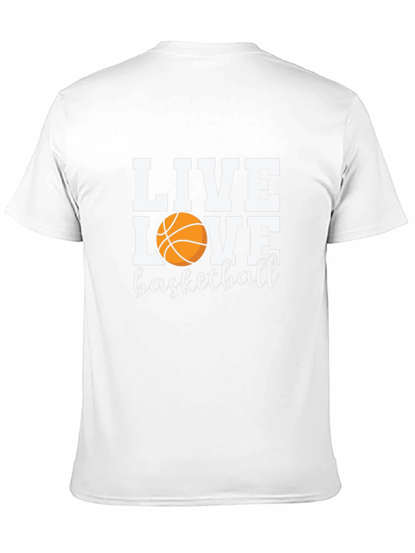Black Live Love Basketball T-Shirt - Black Graphic Tee view 11
