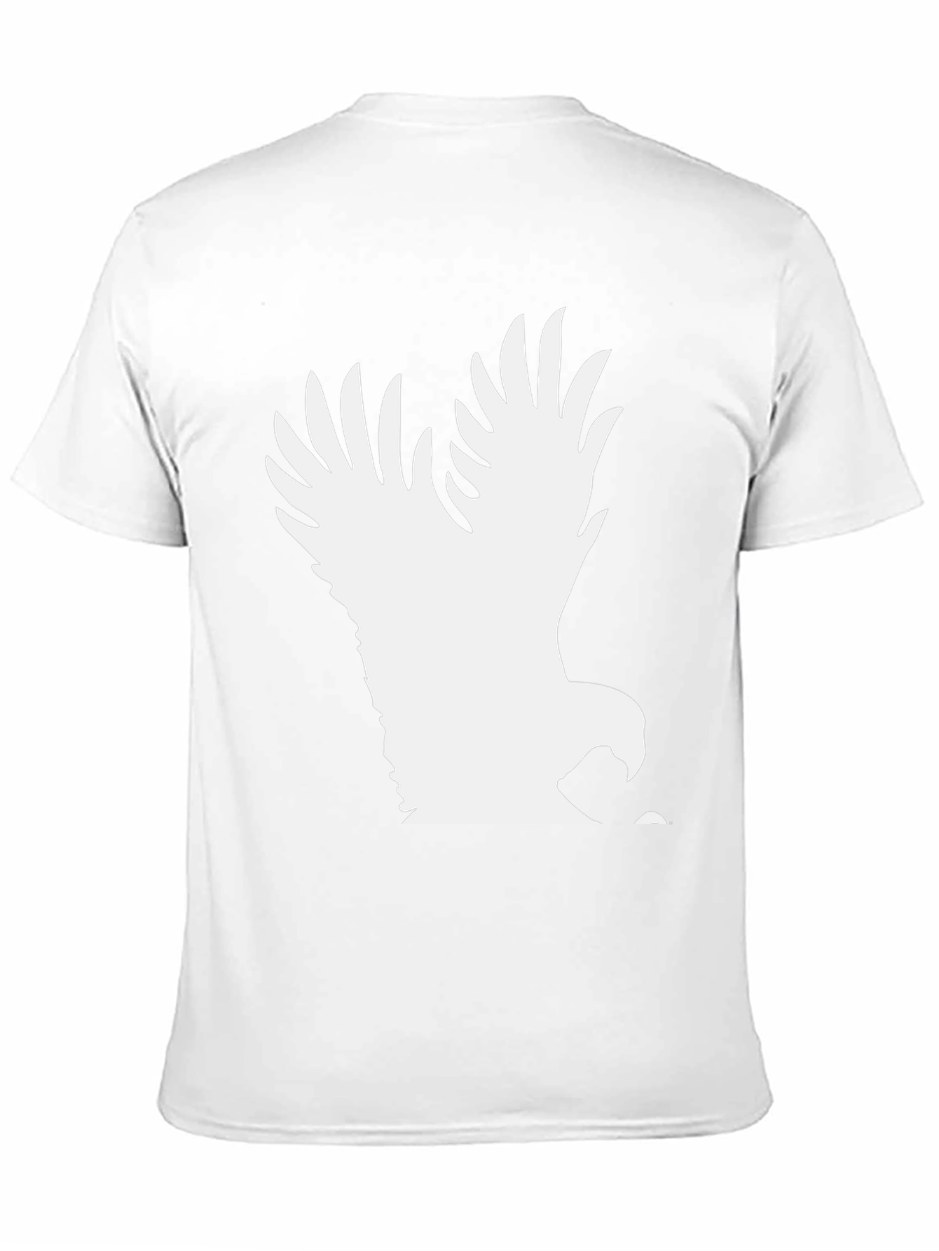 Black Eagle Graphic Tee - Bold Black Cotton T-Shirt view 11