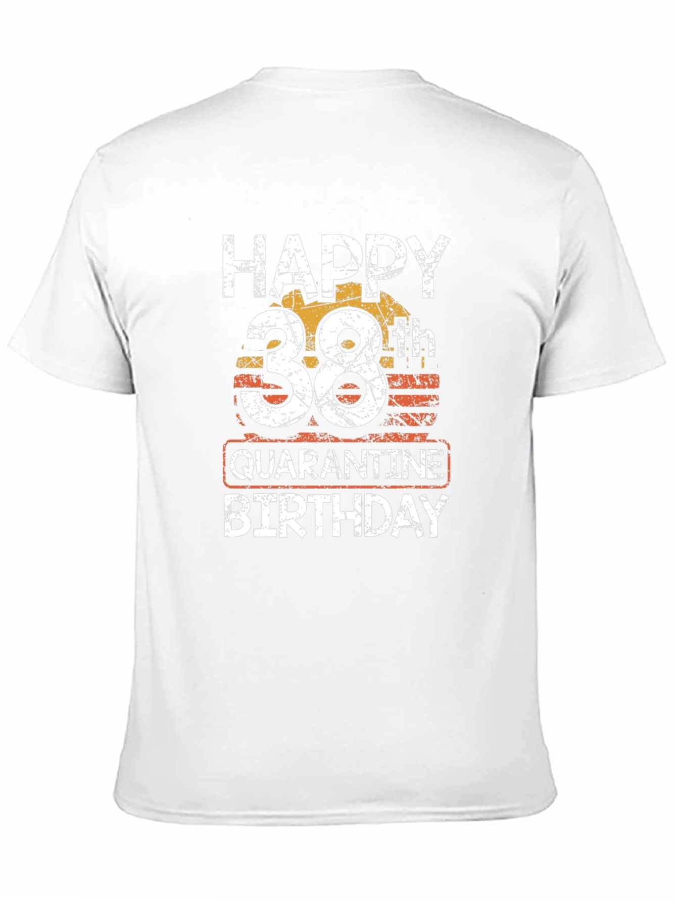 Black Happy 38th Quarantine Birthday Black T-Shirt view 11