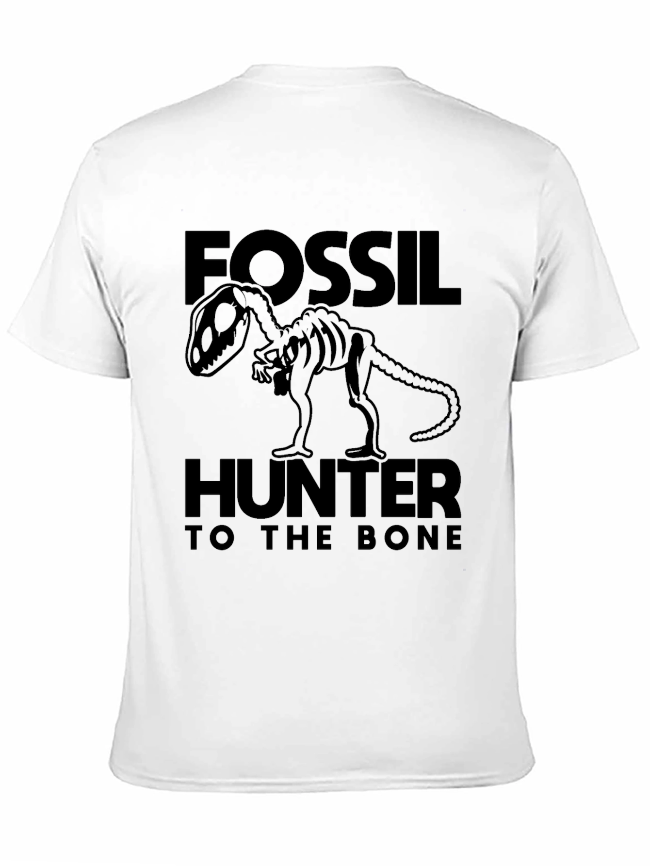 Black Fossil Hunter Dinosaur T-Shirt view 11